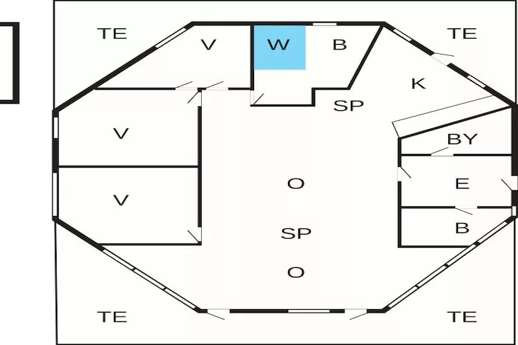Maison de vacances pour 8 a Læsø - Plan