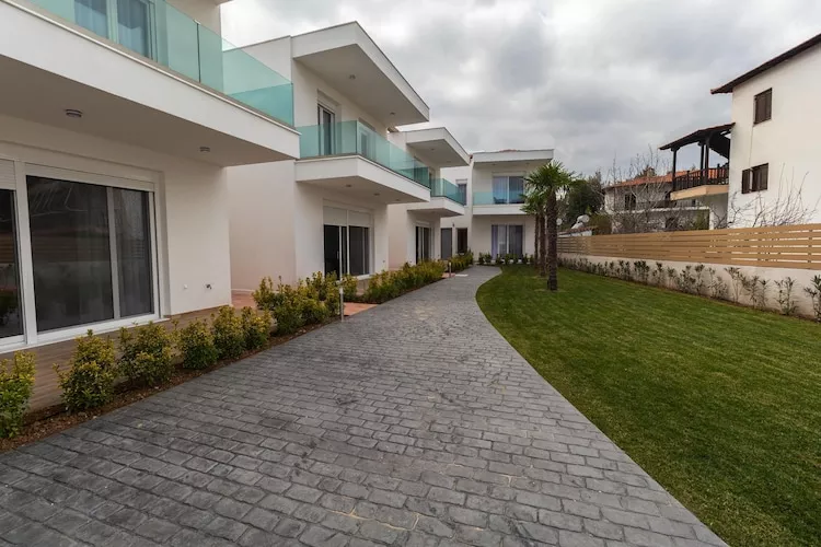Acrotel Porto Brava Luxury Villas Ormos Panagias 3-bedroom villa 2 - 6 pax - Außenbereich Sommer