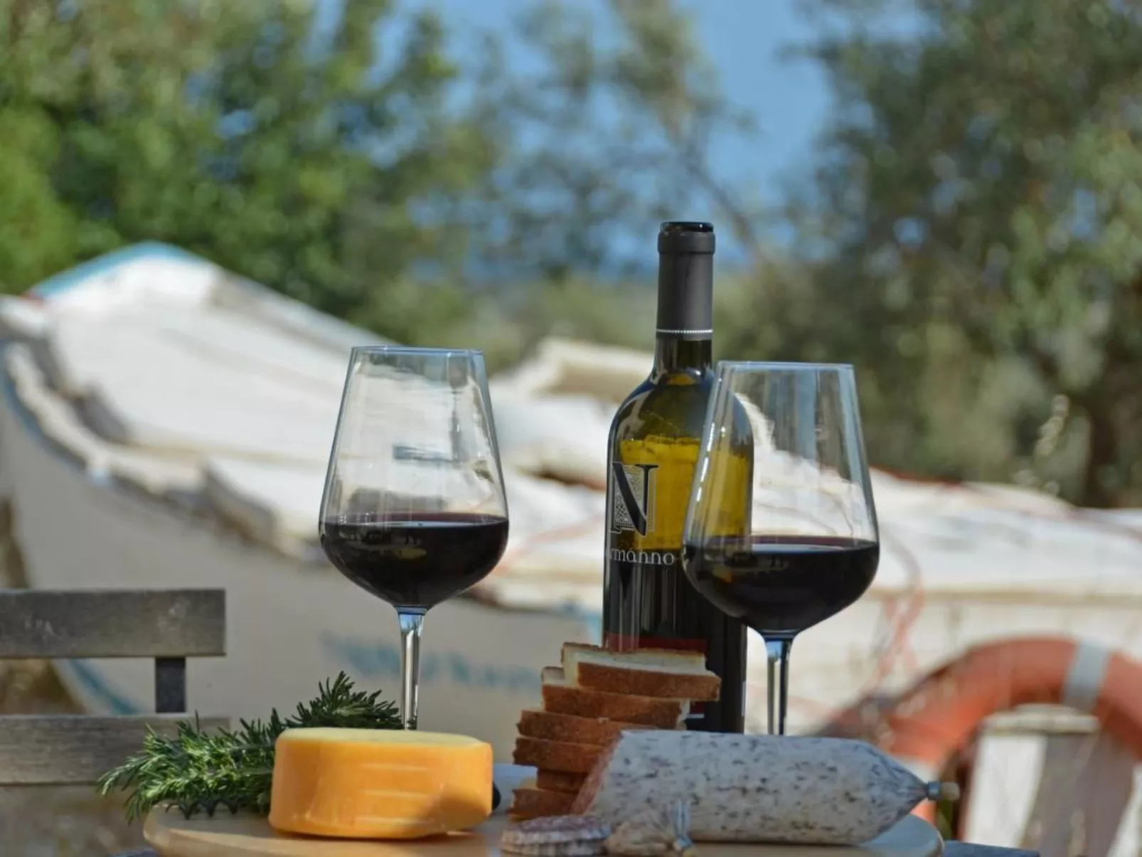 Moderne Ferienvilla bei Noto mit Meerblick und privatem Pool - Draußen