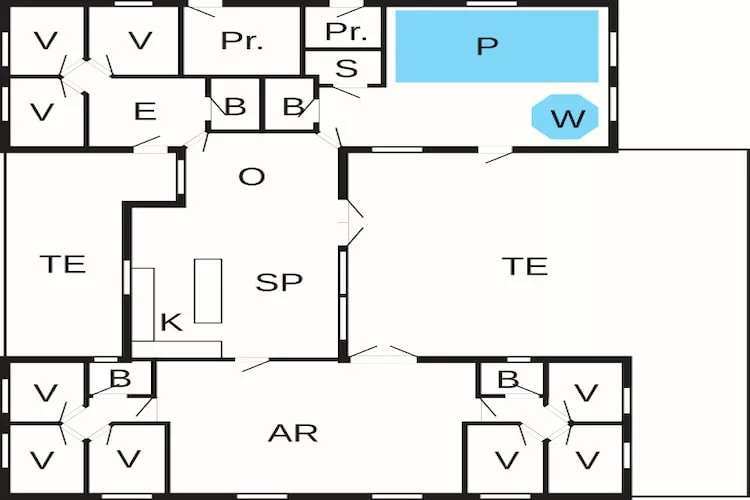 Maison de vacances pour 24 a Hasselberg - Plan