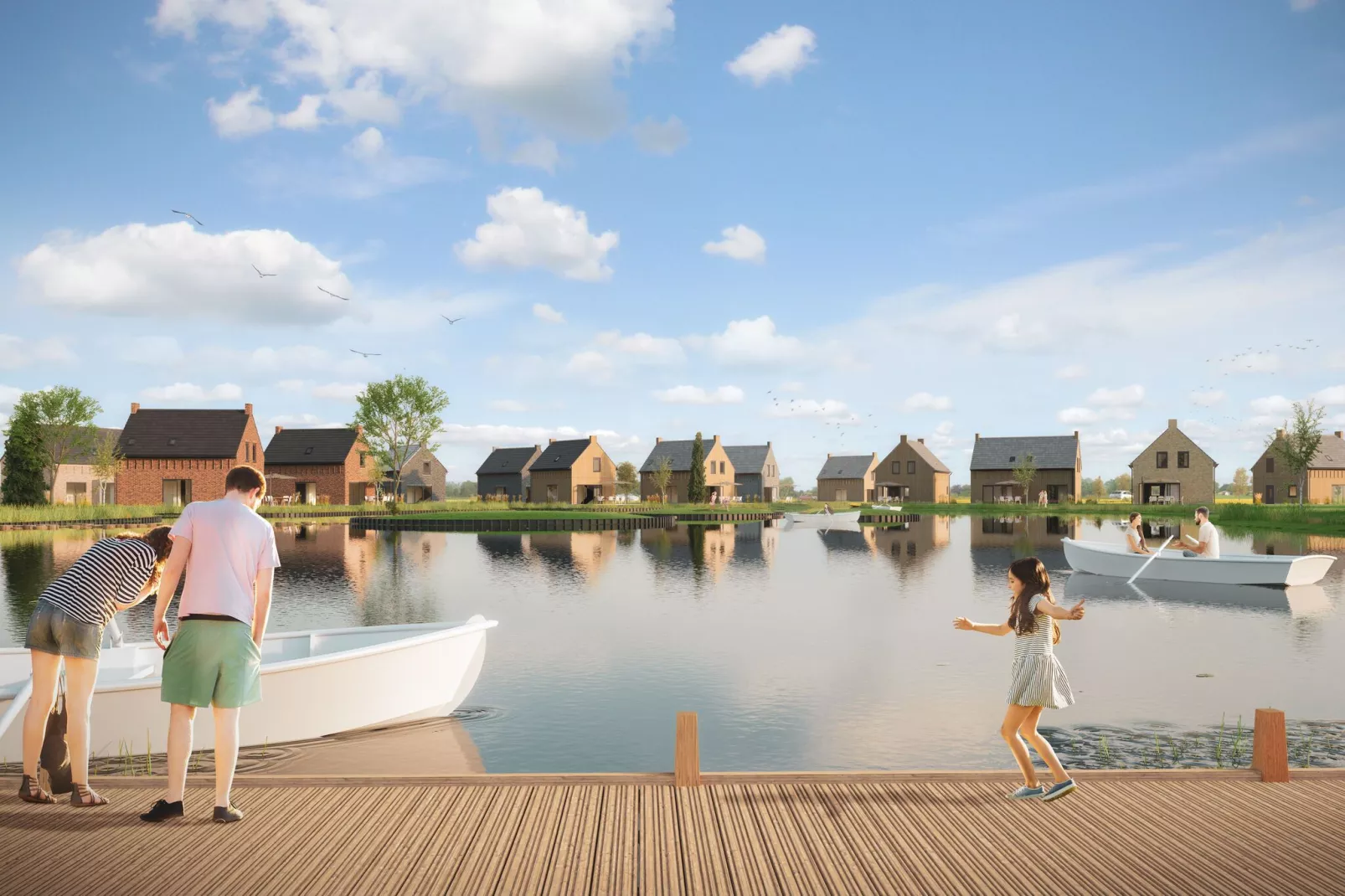 Park Veerse Kreek 3-Areas summer 1km
