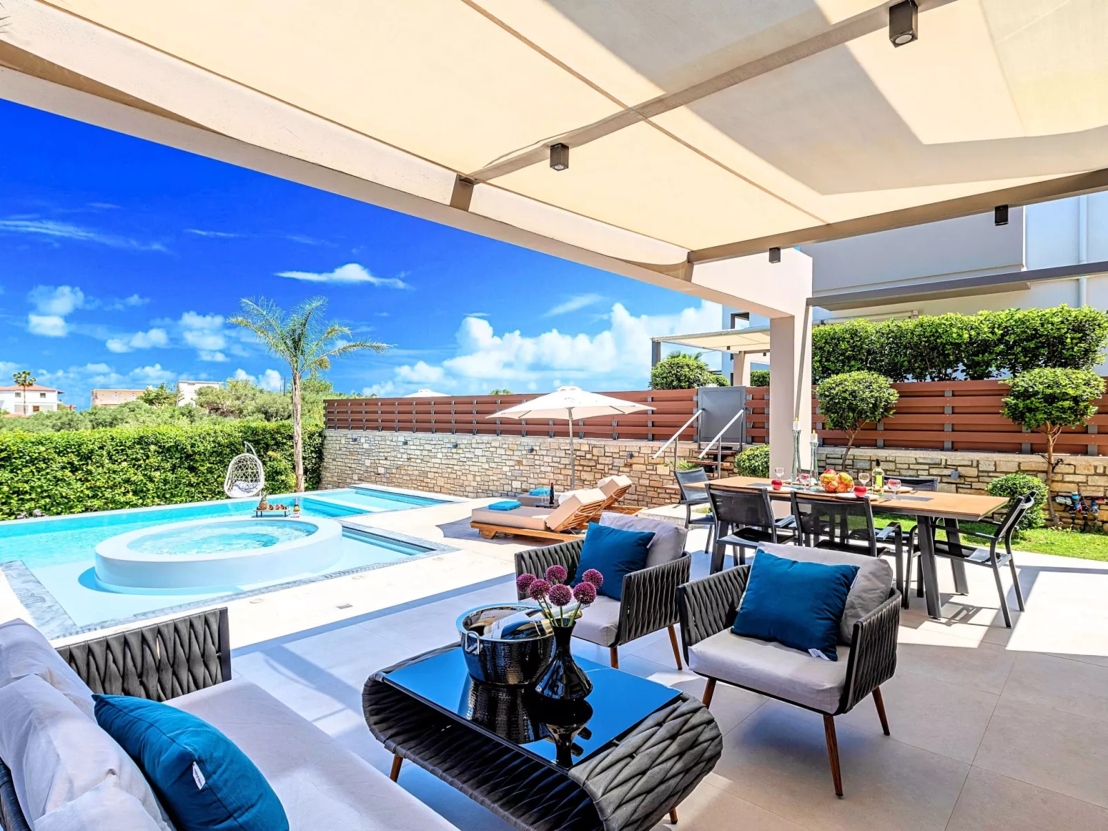 Villa "Minoas Grand" mit Blick auf das Wasser - Drinnen