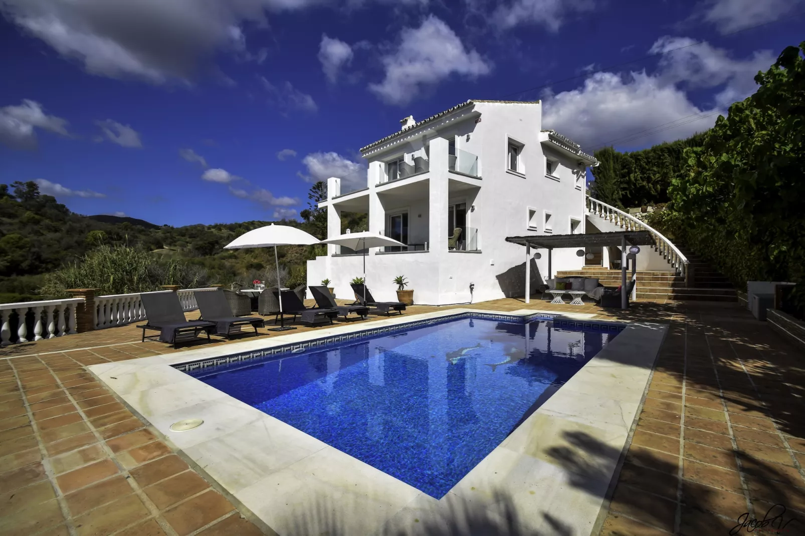 Tranquil Villa with Sea Views & Heated Pool! - Outdoor