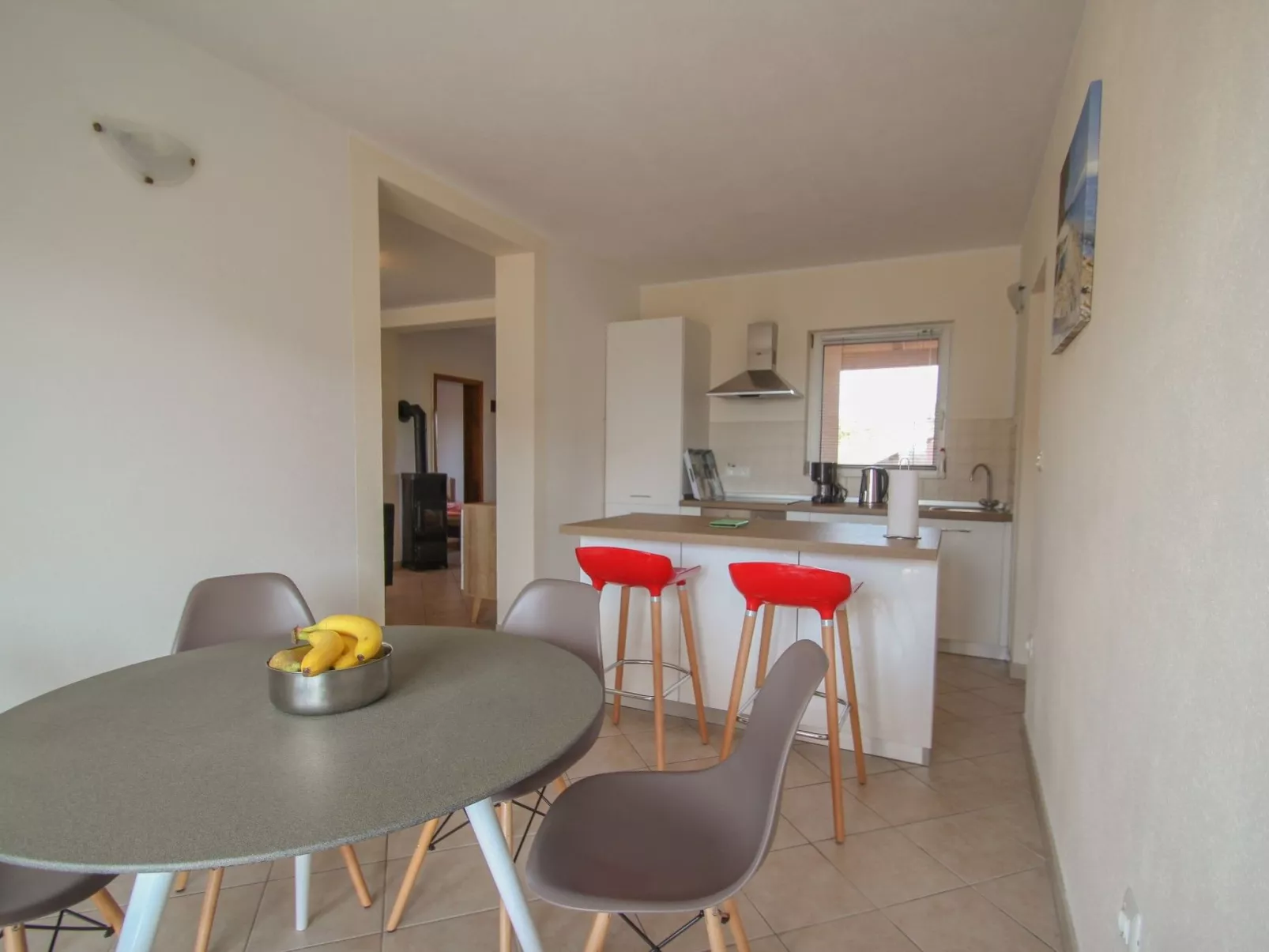 Mit Terrasse für 4 Personen - Drinnen