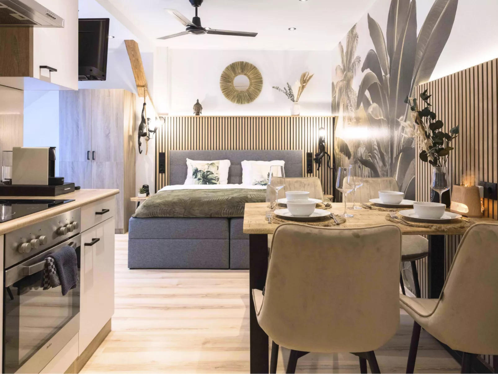 Apartment, Küche, Parkplatz, digitaler Check-in - Dedans