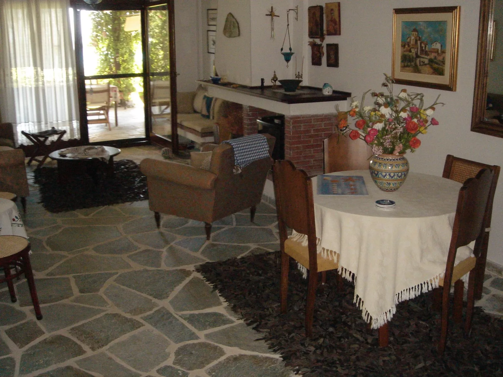 Aus dem Garten direkt an den Strand - Drinnen