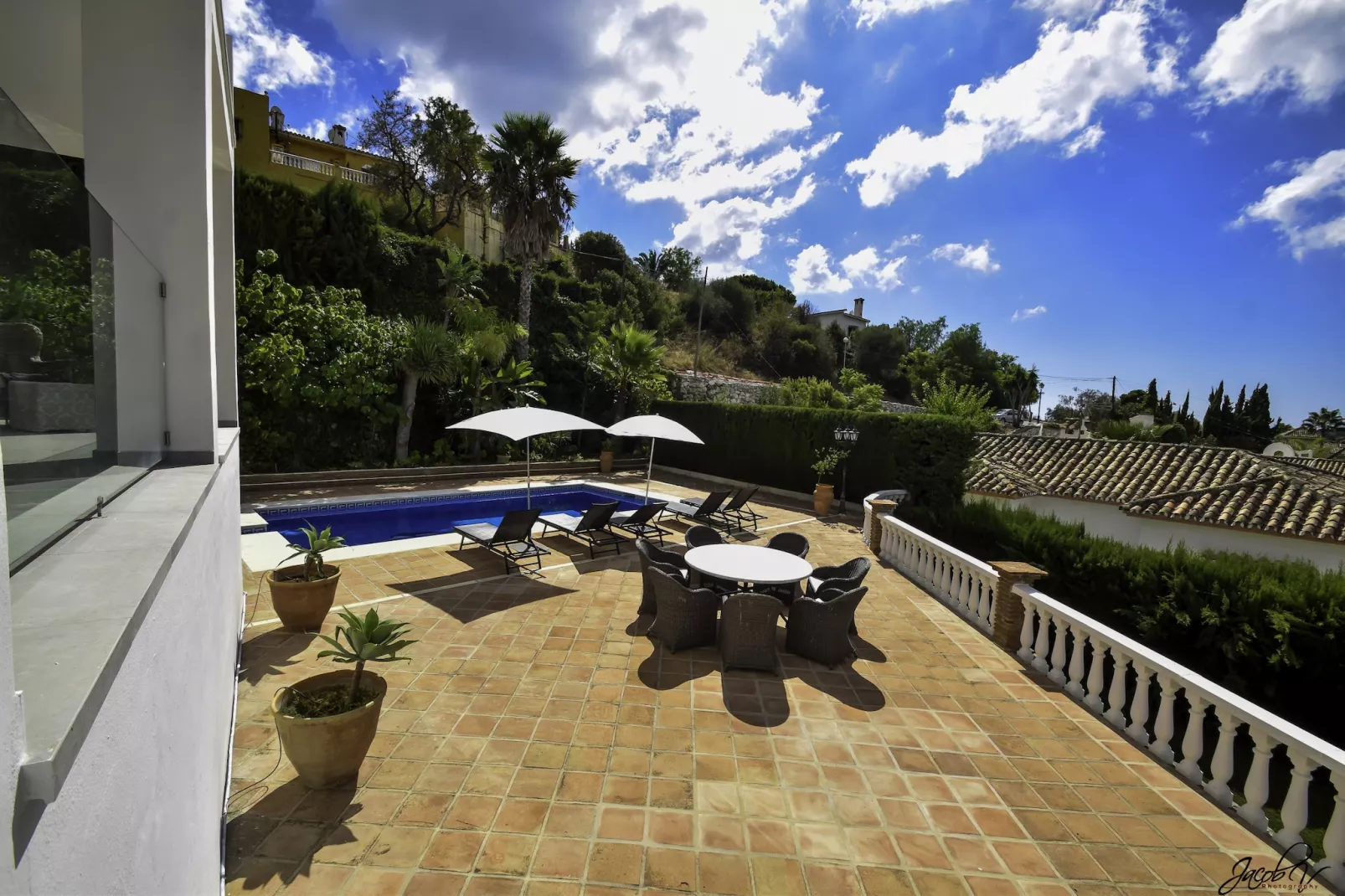 Tranquil Villa with Sea Views & Heated Pool! - Terrace