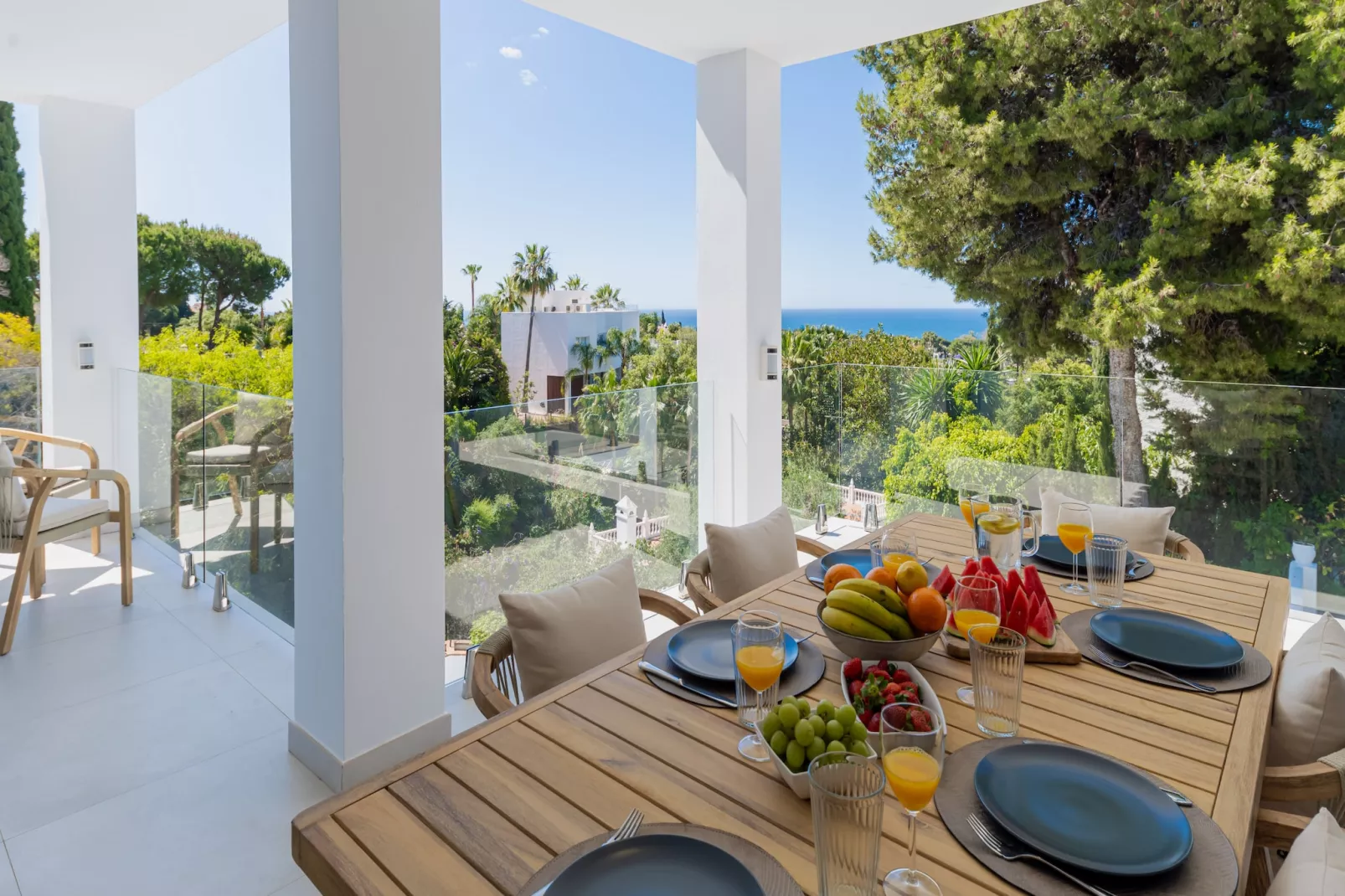 Elegant Villa with sea Views & Pool Marbella - Terrace balcony