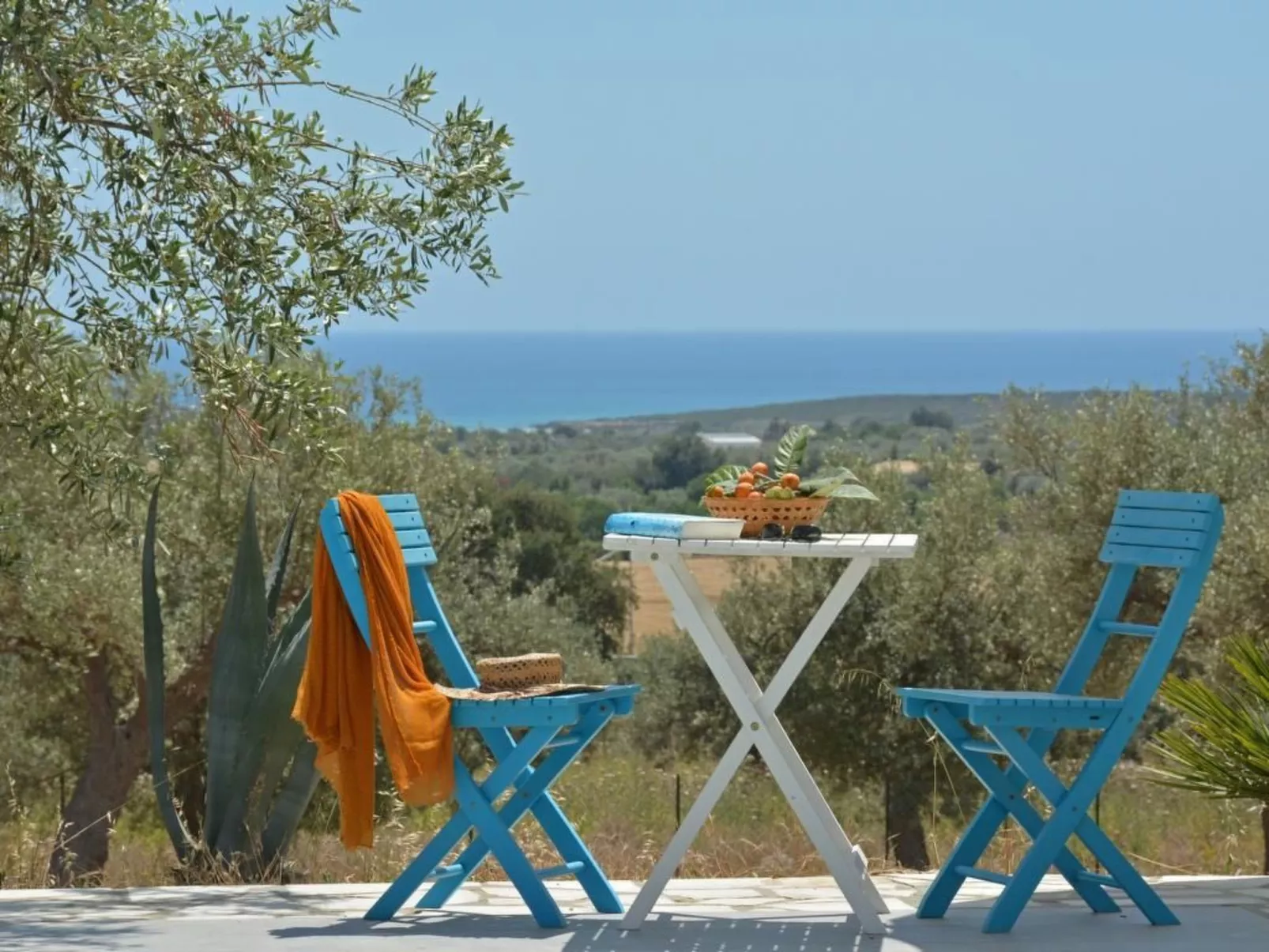 Moderne Ferienvilla bei Noto mit Meerblick und privatem Pool - Draußen