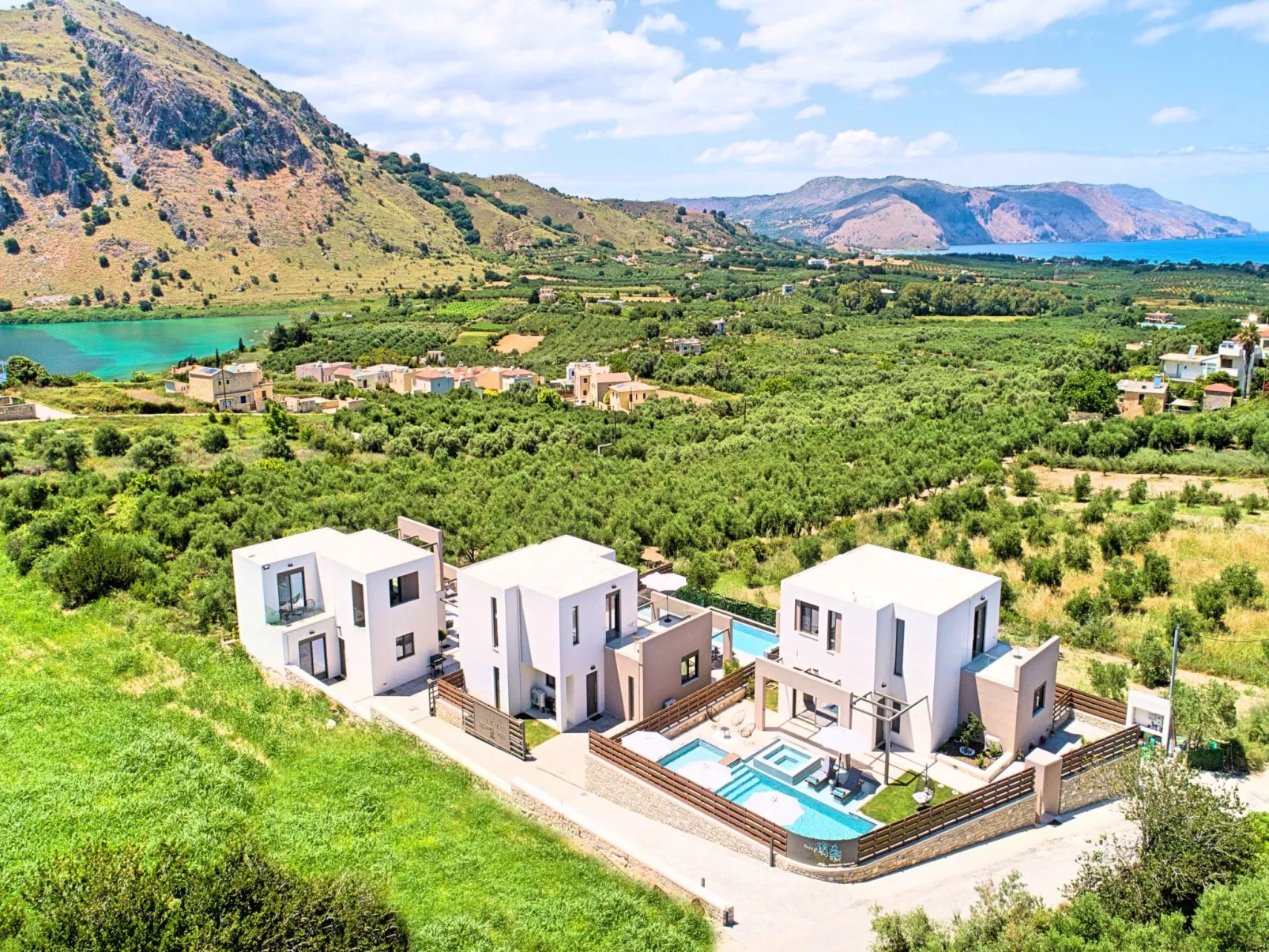 Villa "Minoas Grand" mit Blick auf das Wasser - Draußen