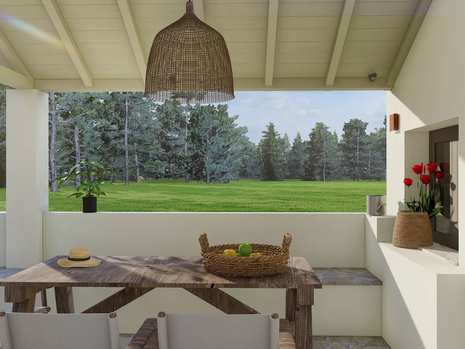 Villa Pine Trees bei Kardous, Skopelos Privater Pool - Draußen