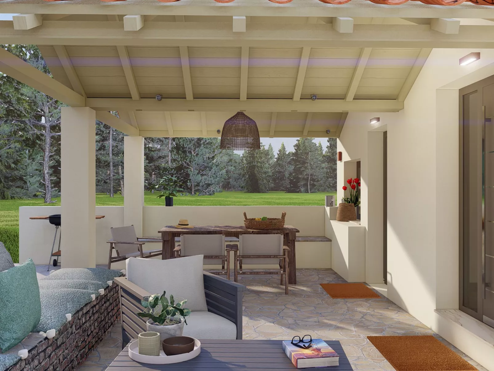 Villa Pine Trees bei Kardous, Skopelos Privater Pool - Drinnen