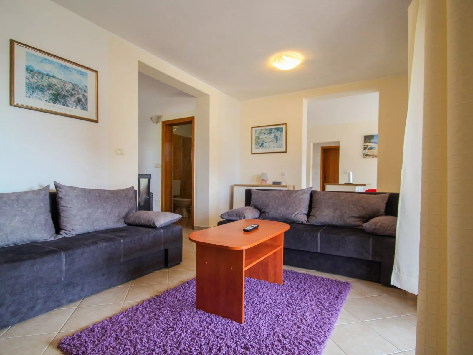 Mit Terrasse für 4 Personen - Drinnen