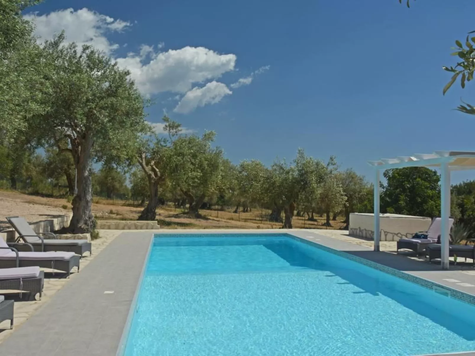 Moderne Ferienvilla bei Noto mit Meerblick und privatem Pool - Draußen
