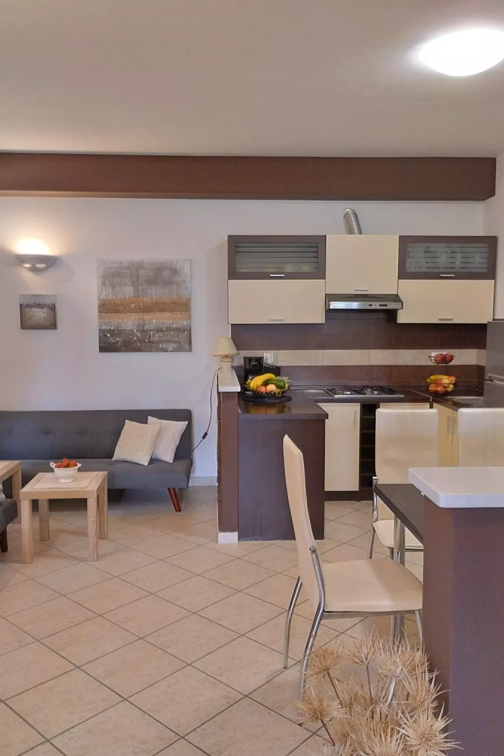 Appartement Bruna mit Terrasse und Meerblick - Drinnen