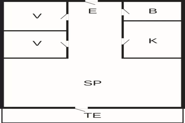 4 person holiday home in Hjørring-By Traum - Floor plan