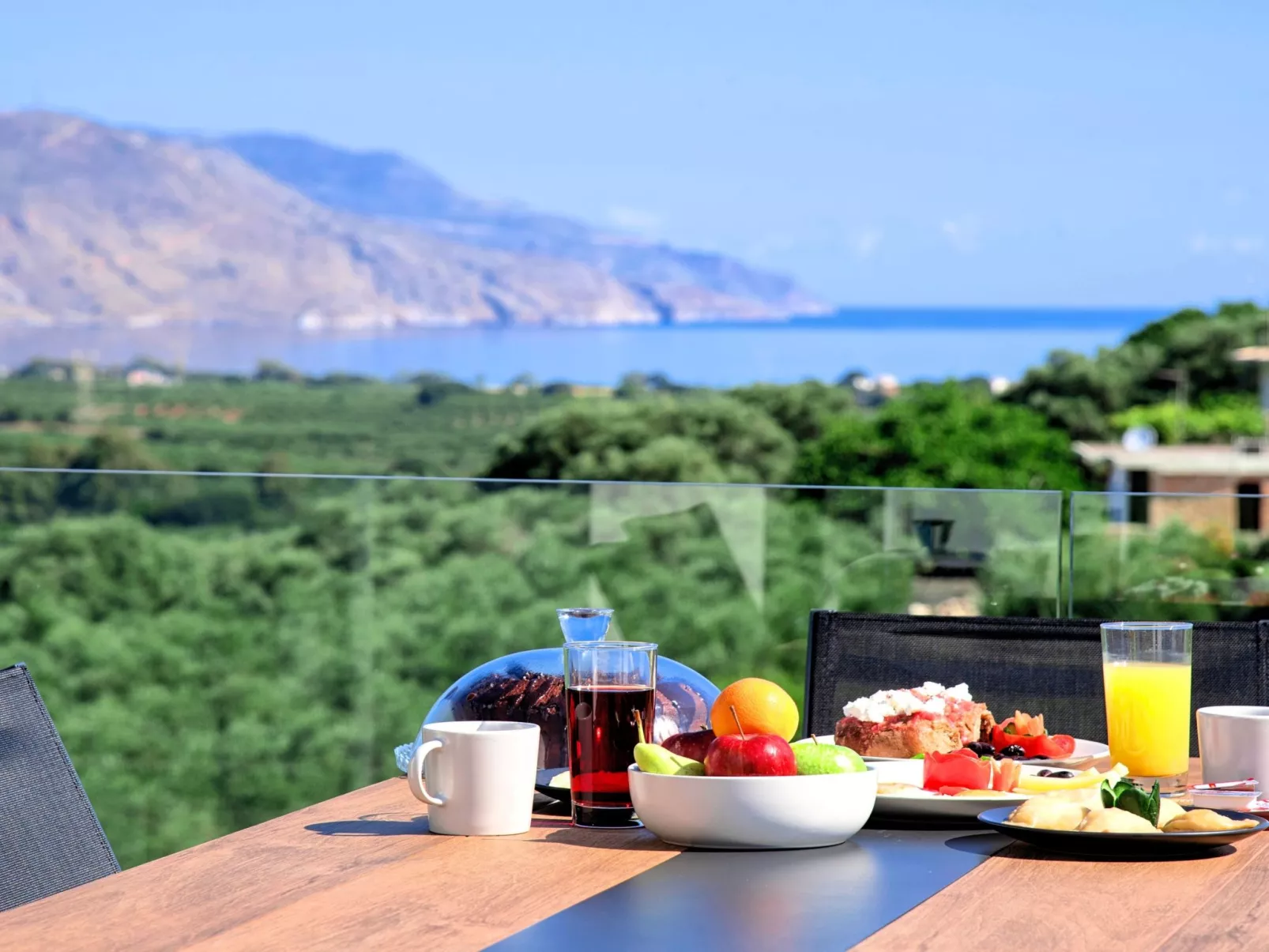 Villa "Minoas Grand" mit Blick auf das Wasser - Draußen