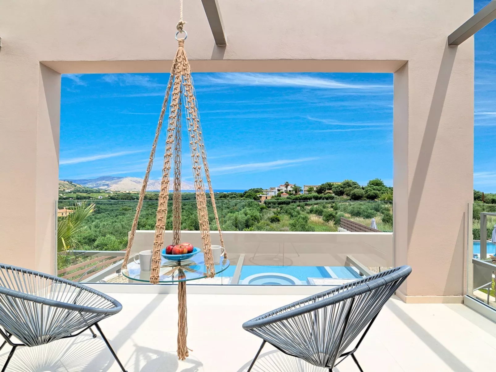 Villa "Minoas Grand" mit Blick auf das Wasser - Draußen