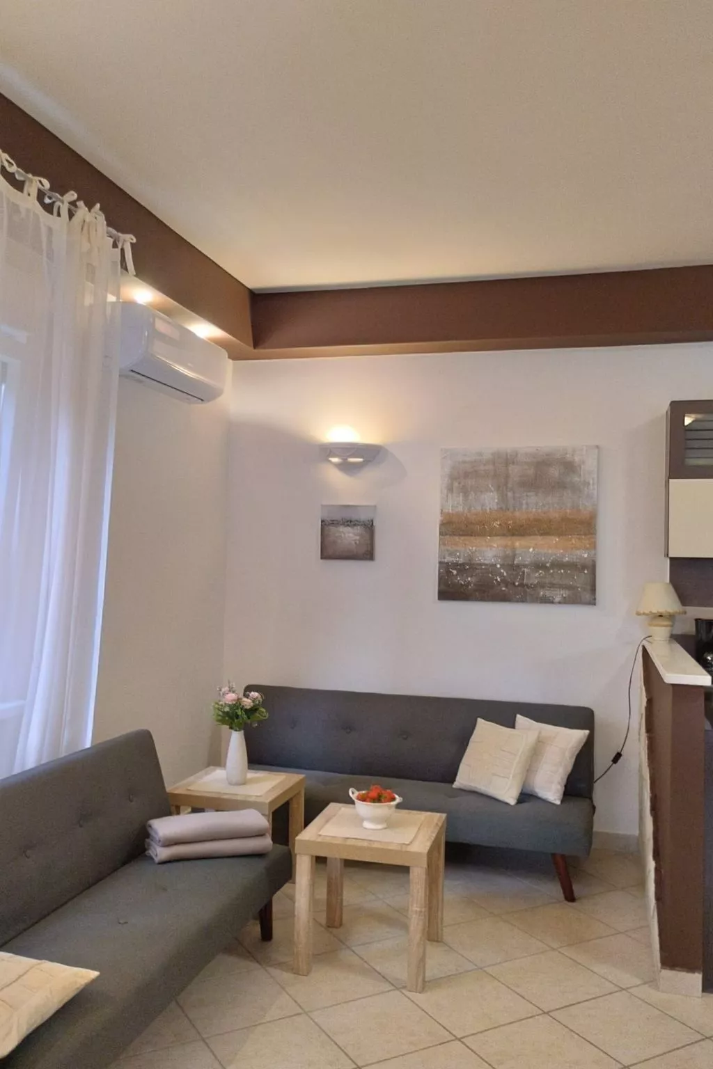 Appartement Bruna mit Terrasse und Meerblick - Drinnen