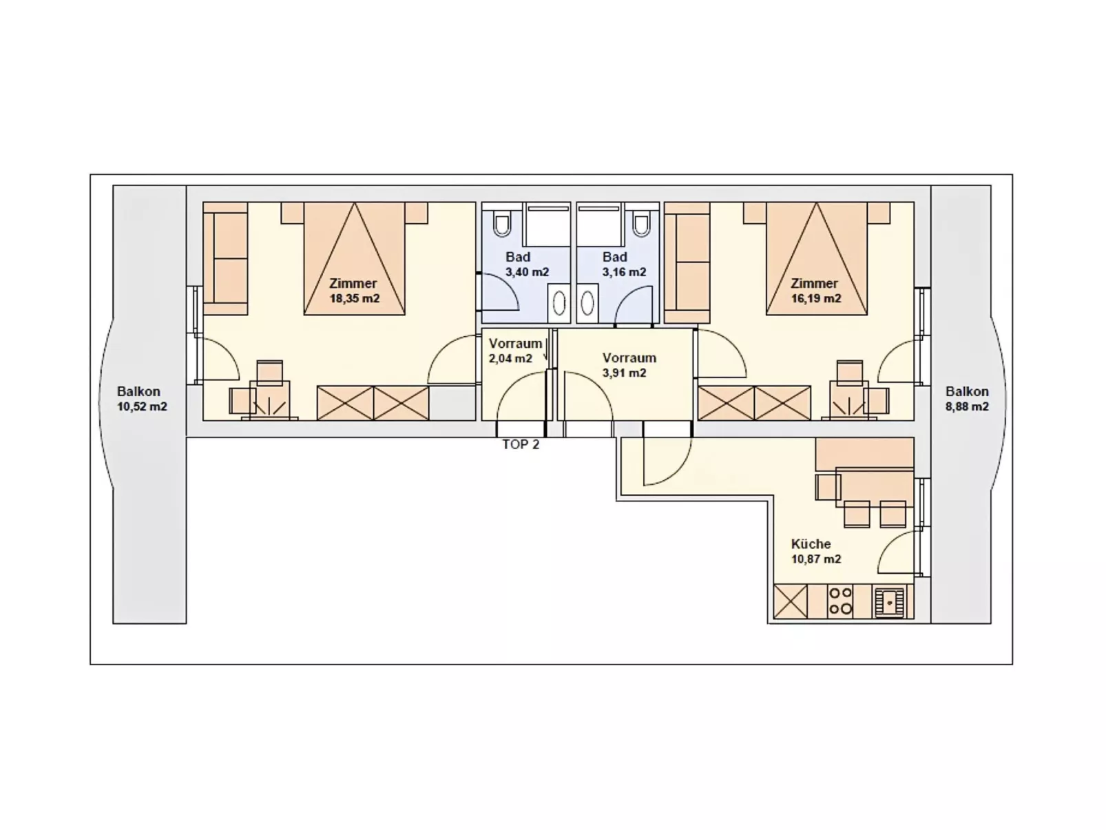 Appartements Binderhof - Dedans