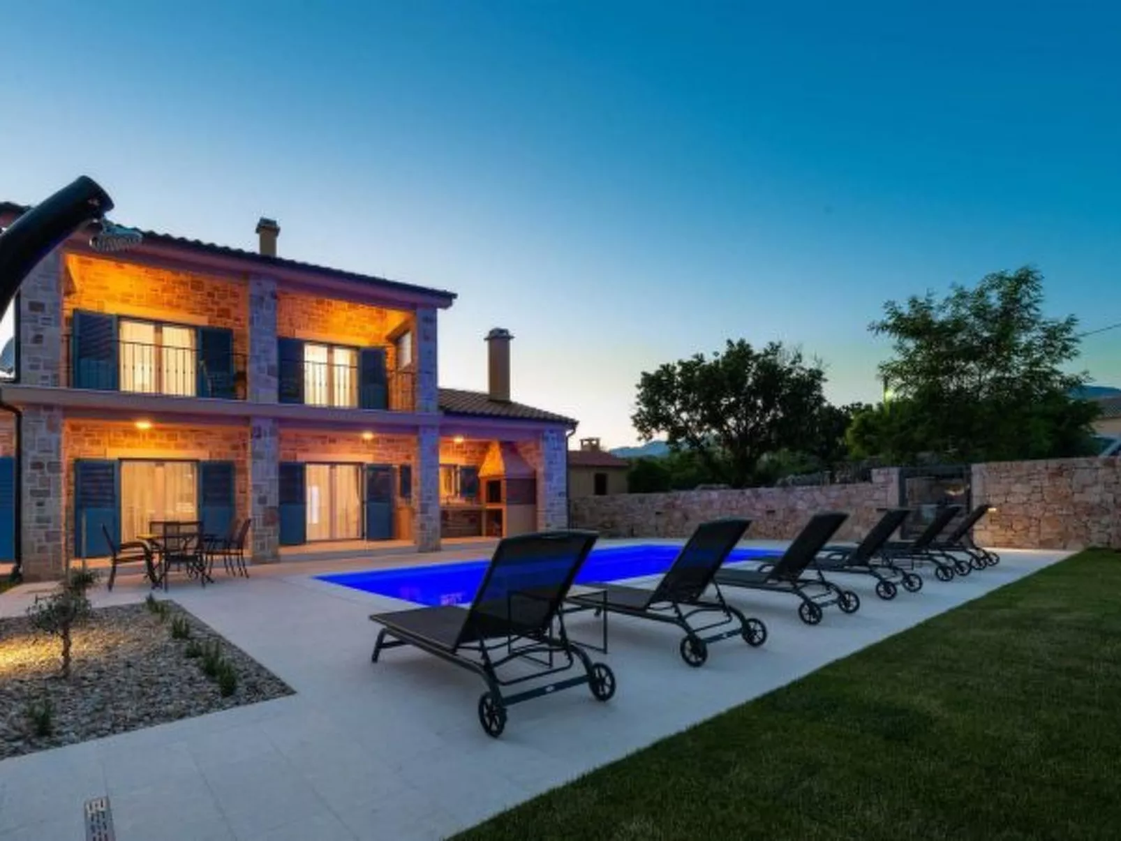 Stone Villa Banovi with heated pool