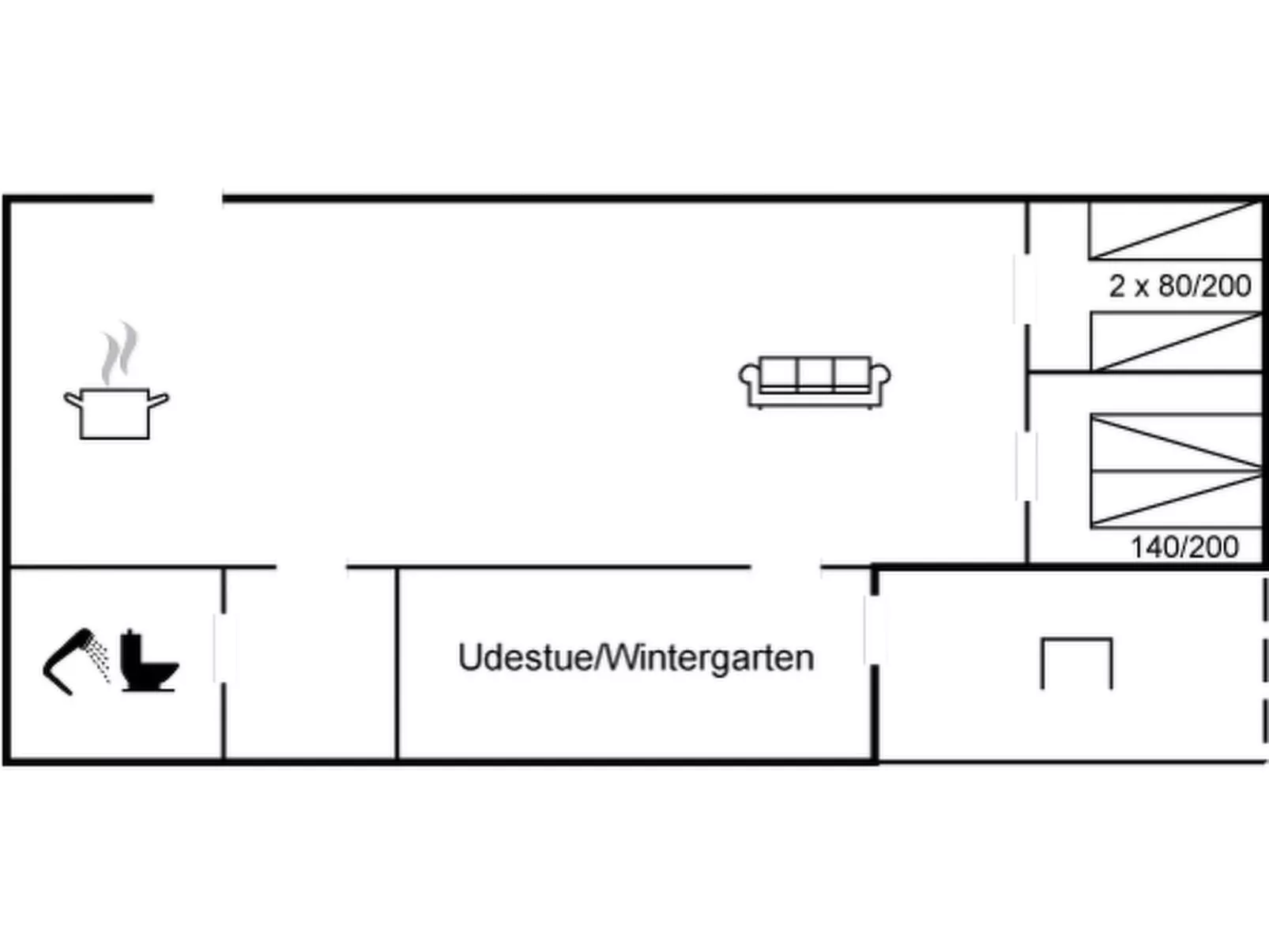 "Jonnhild" - 700m from the sea