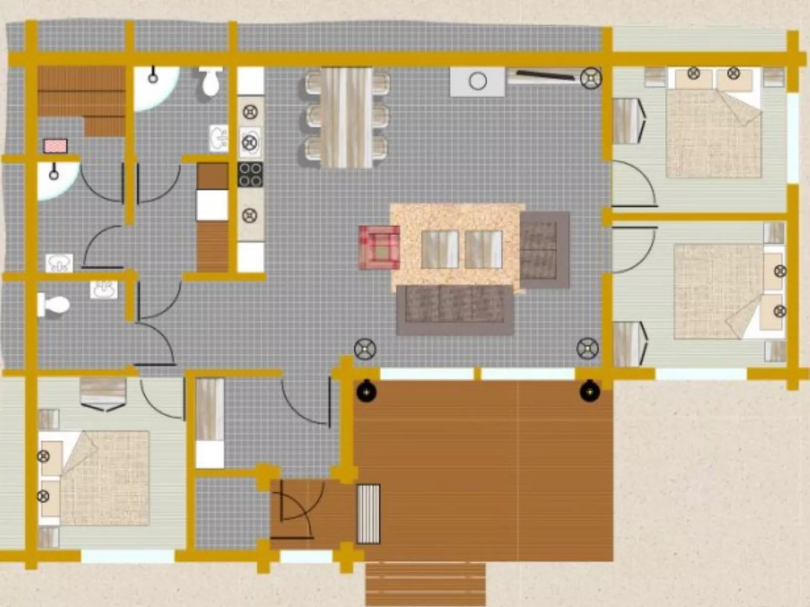 Hampus holiday home - Dedans