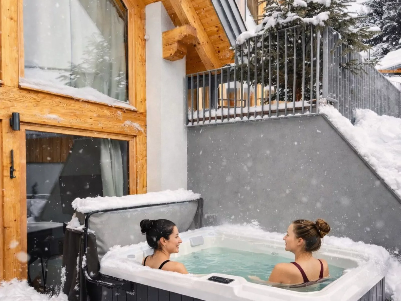 Chalet Nr. 1 mit 2 SZ, Sauna & Whirlpool - Dehors