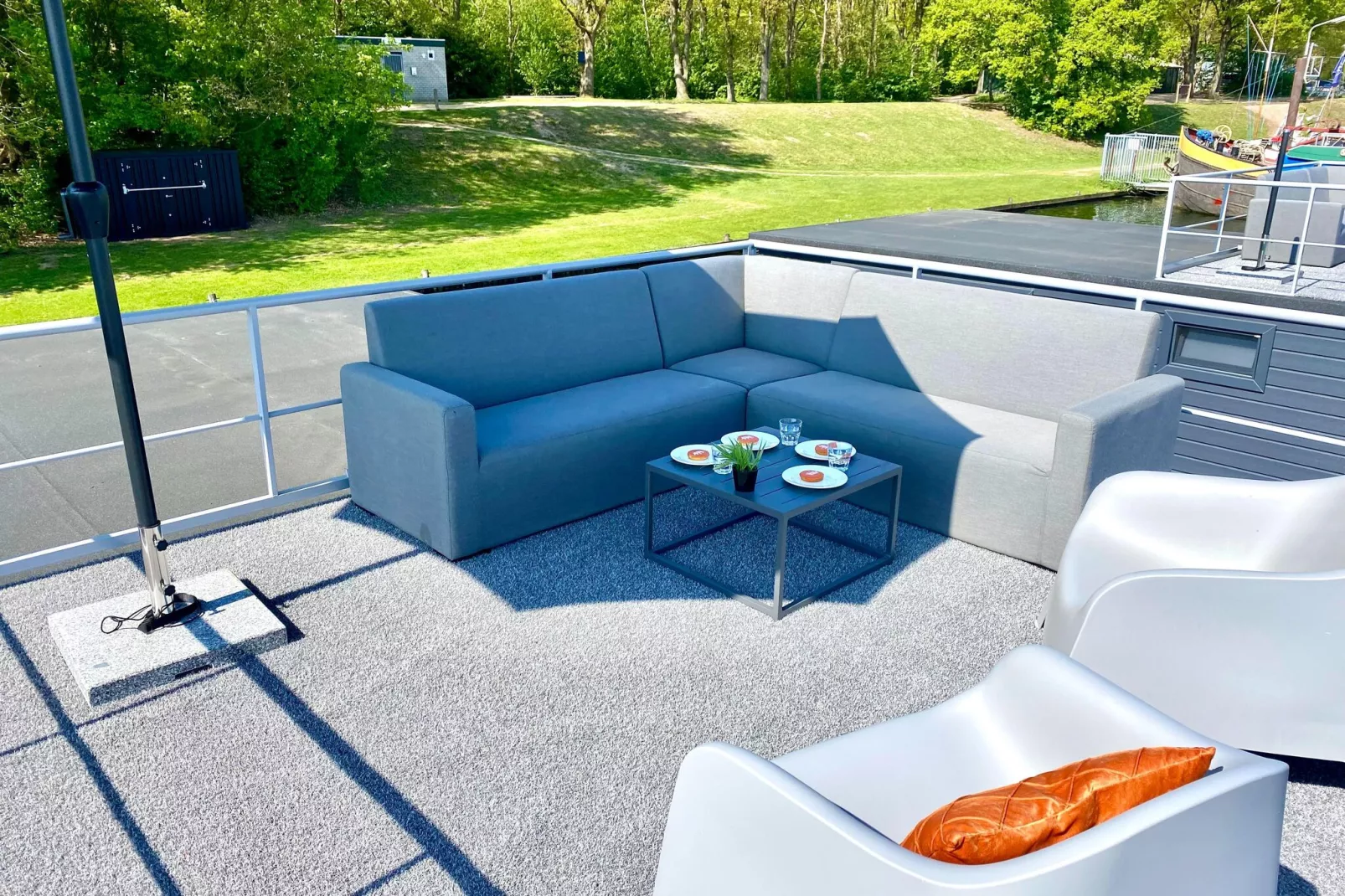 Houseboat Marina Mookerplas 2-Balcon-terrasse