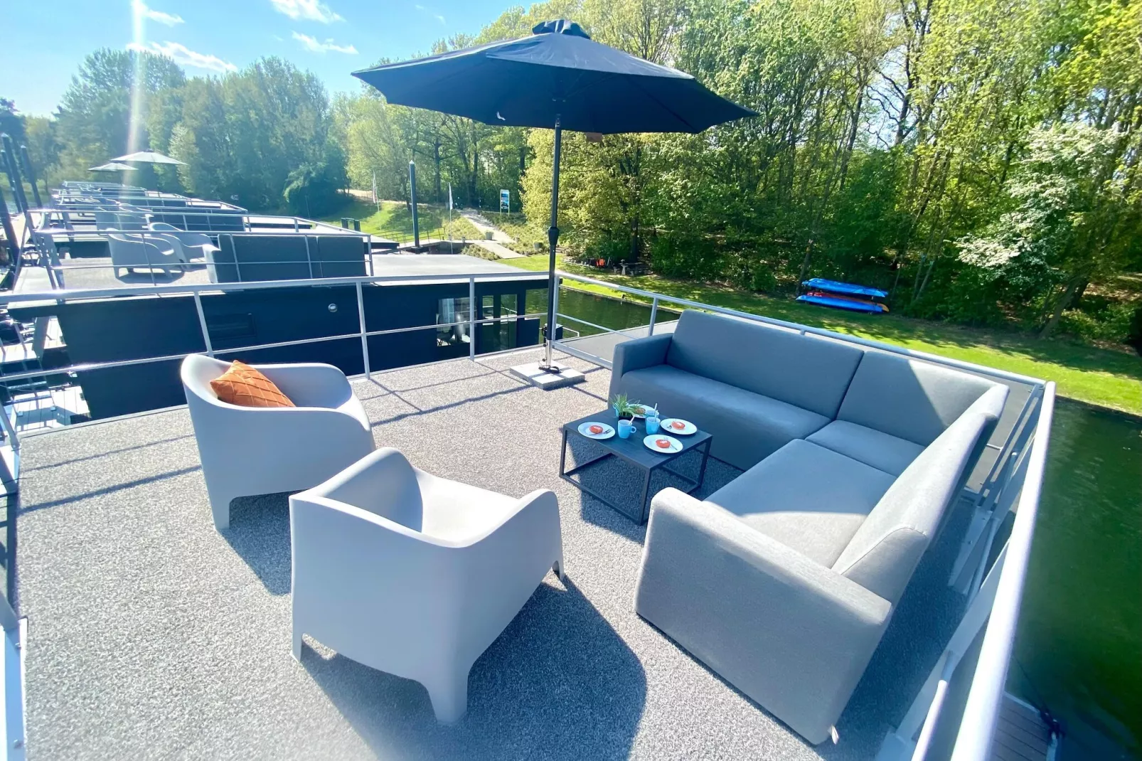Houseboat Marina Mookerplas 2-Balcon-terrasse