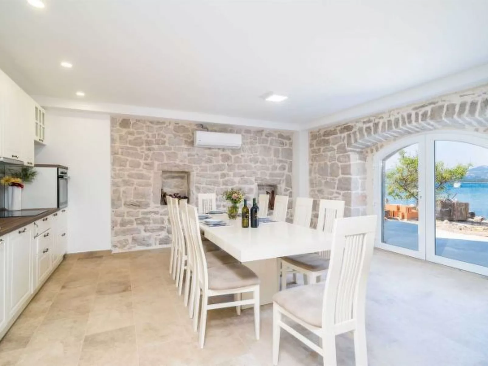 Beachfront Villa Olive Mill with pool