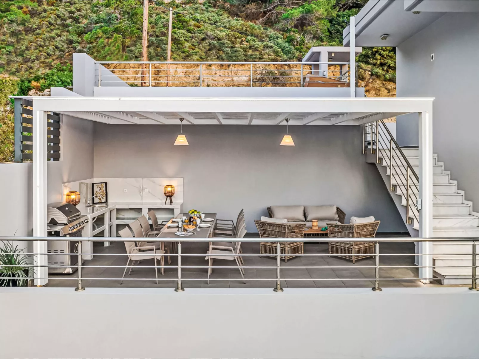 Villa Articiano mit Whirlpool und herrlicher Aussicht - Draußen