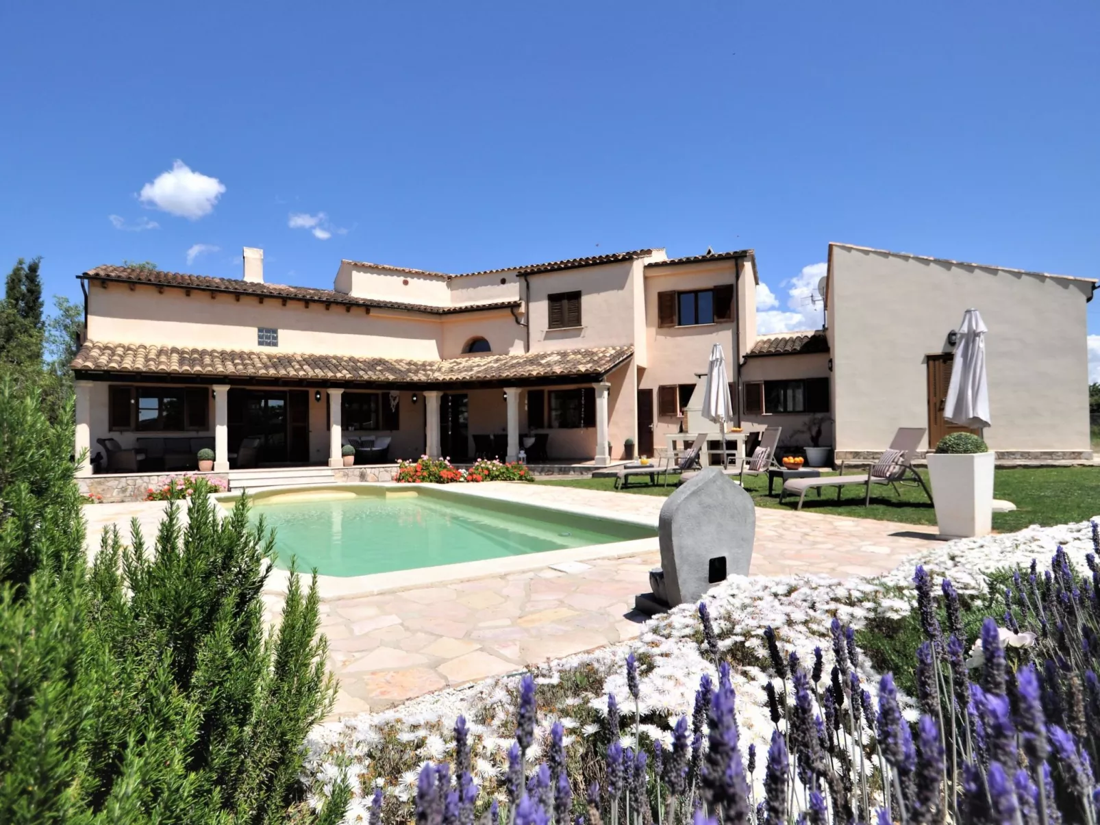 Villa SON RUBI en Selva (Serra de Tramuntana) con barbacoa y piscina privada- V - Draußen