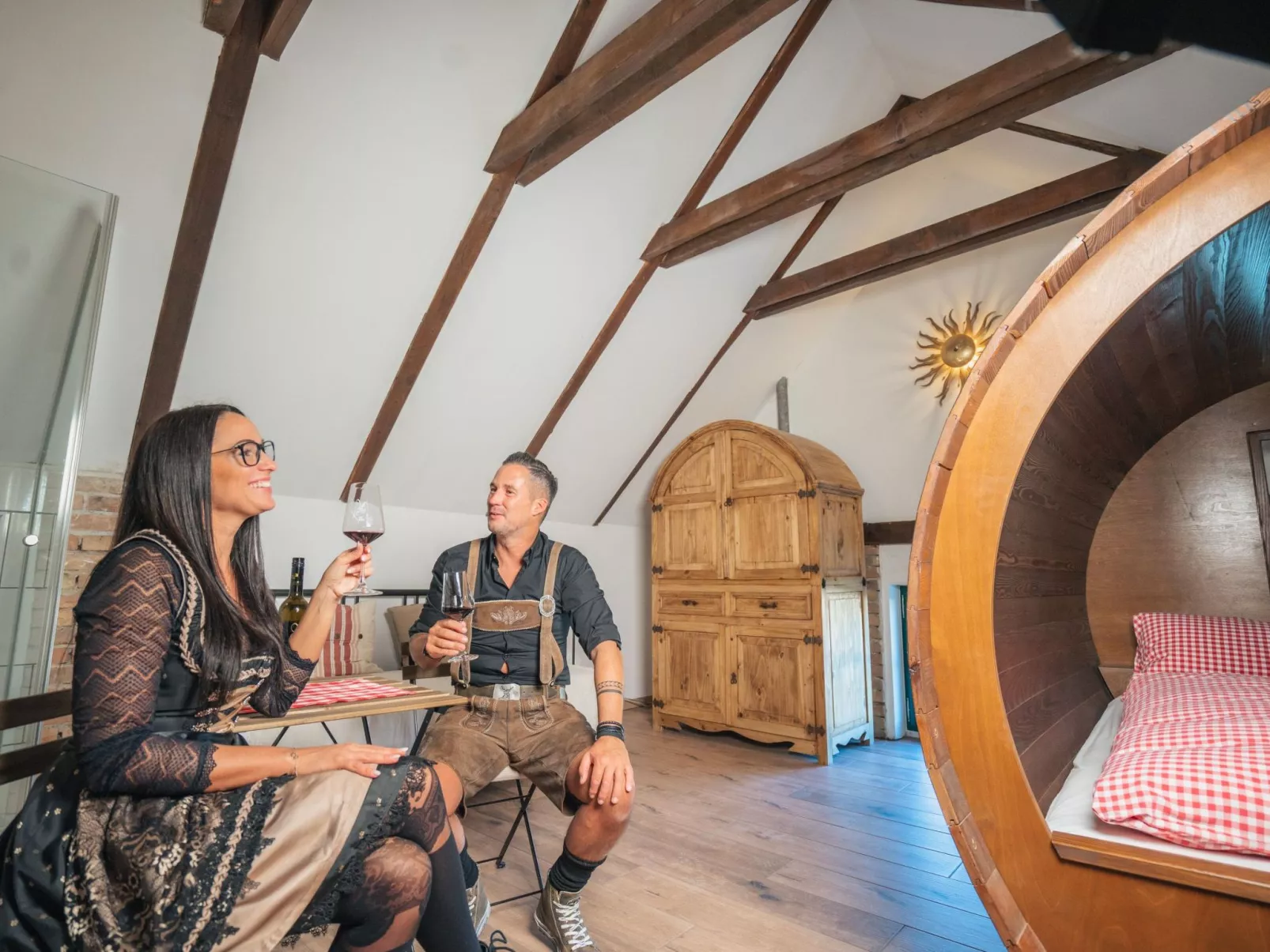 Weinfass-Suite für 4 Personen in Grub an der Mar - Inside