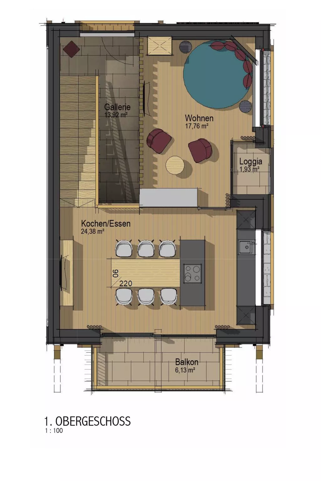 Chalet Black Stone - Dedans