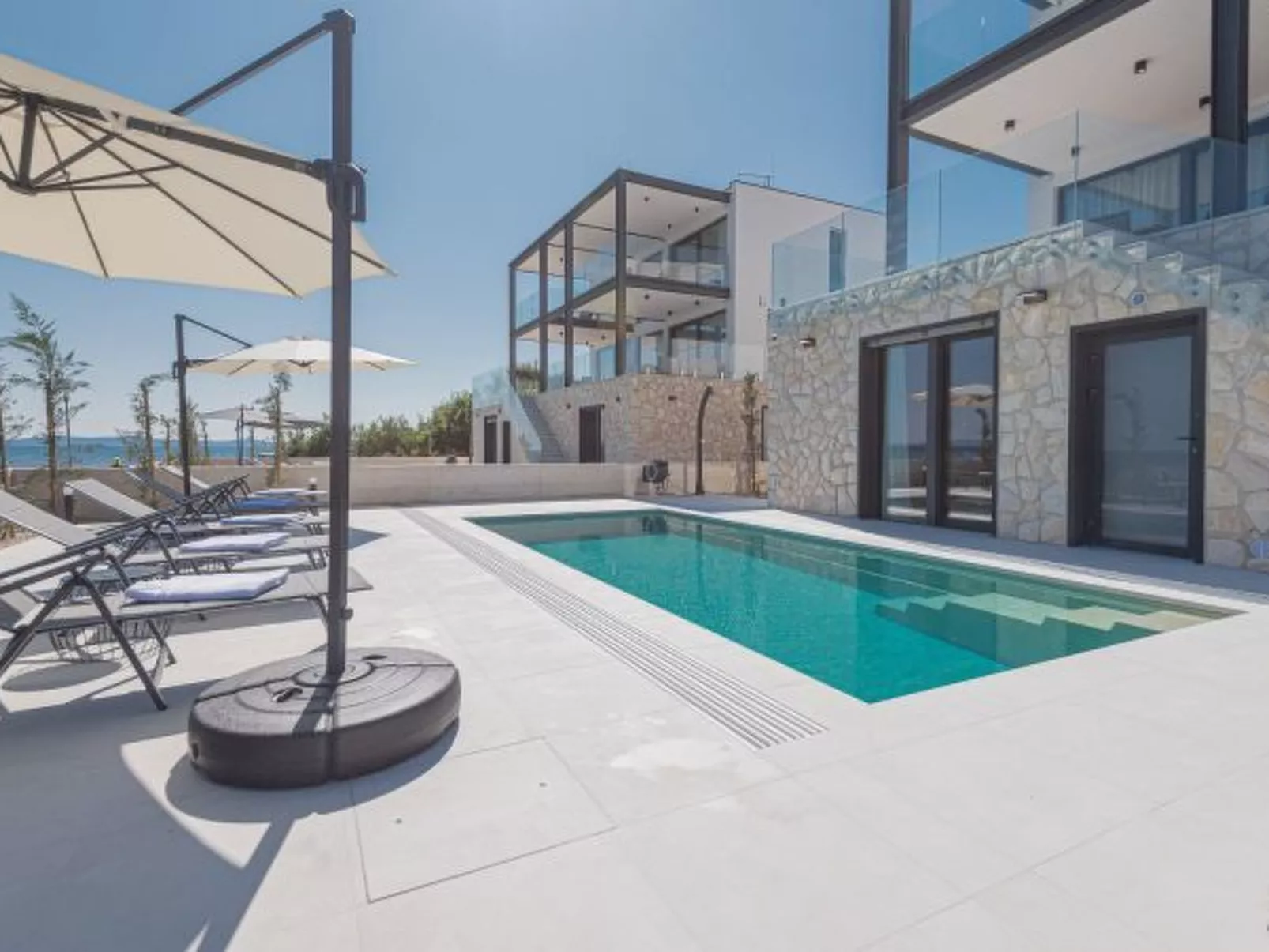 Seafront Villa Serena with pool and seaview - Image-tags.info