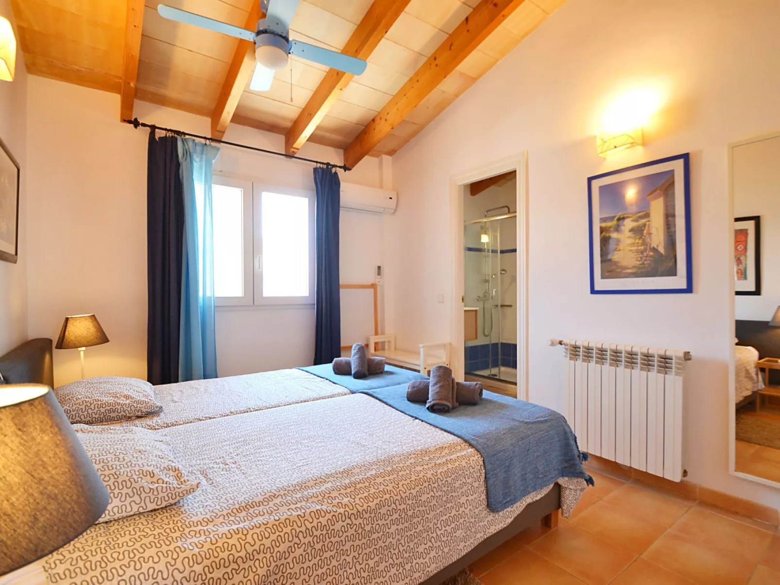 Gemütliches Ferienhaus in Urbanització S'estanyol mit Privatem Pool - Drinnen