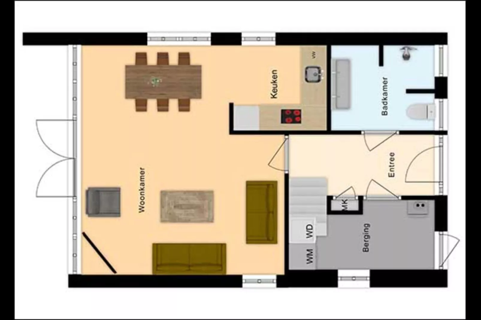 Vakantiepark Hellendoorn 3-Floor plan