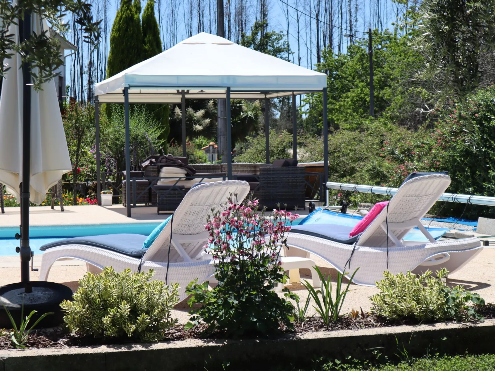 2-Zimmer-Wohnung beheizter Pool - Draußen