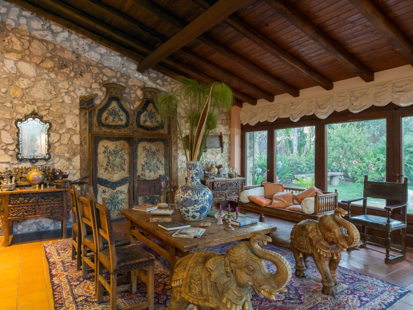 Villa dei Papiri - Exklusives Zimmer mit möbliertem Garten - Dedans