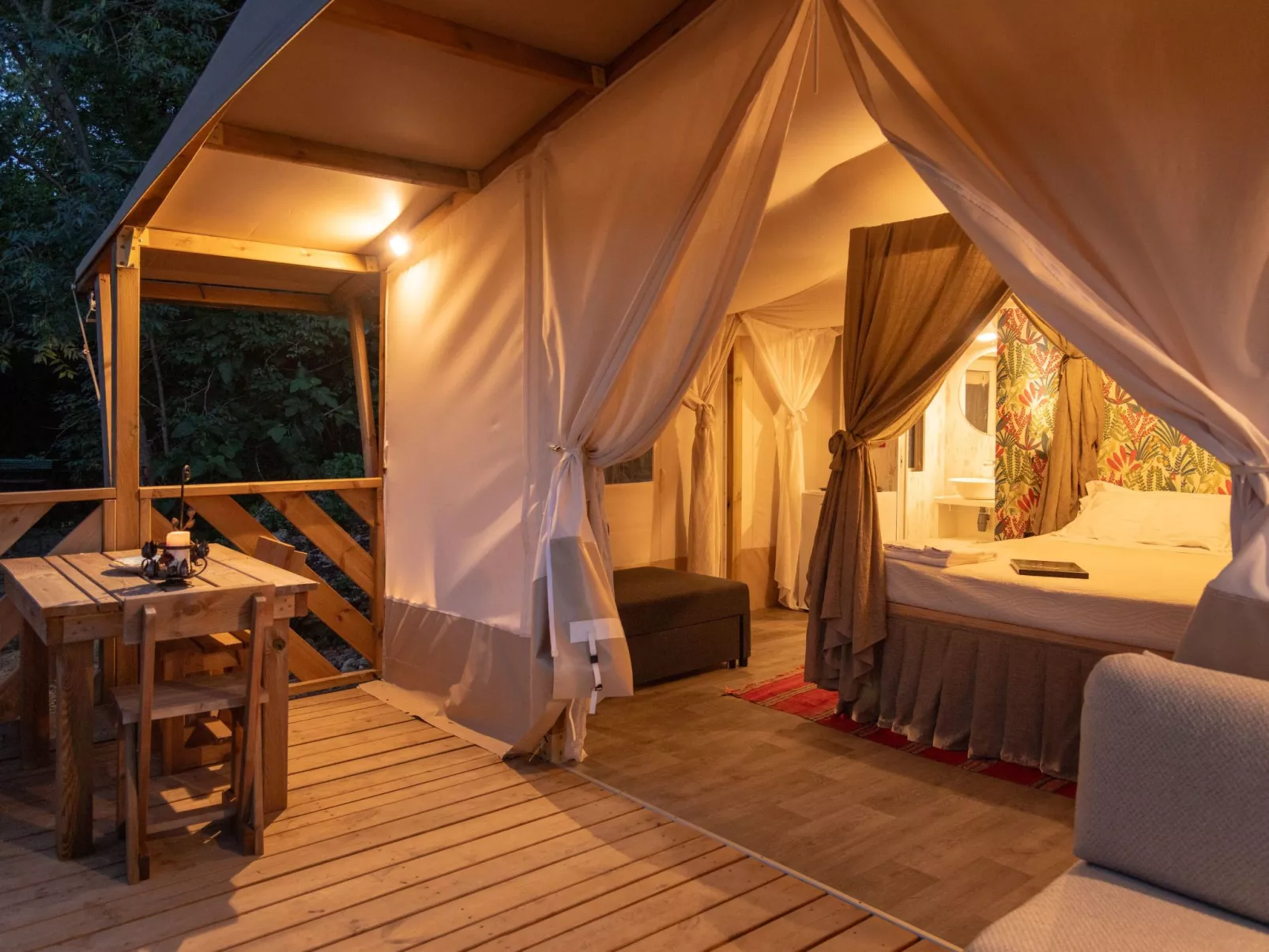 Glamping La Tenda di Lorenzo mit privatem Pool - Drinnen
