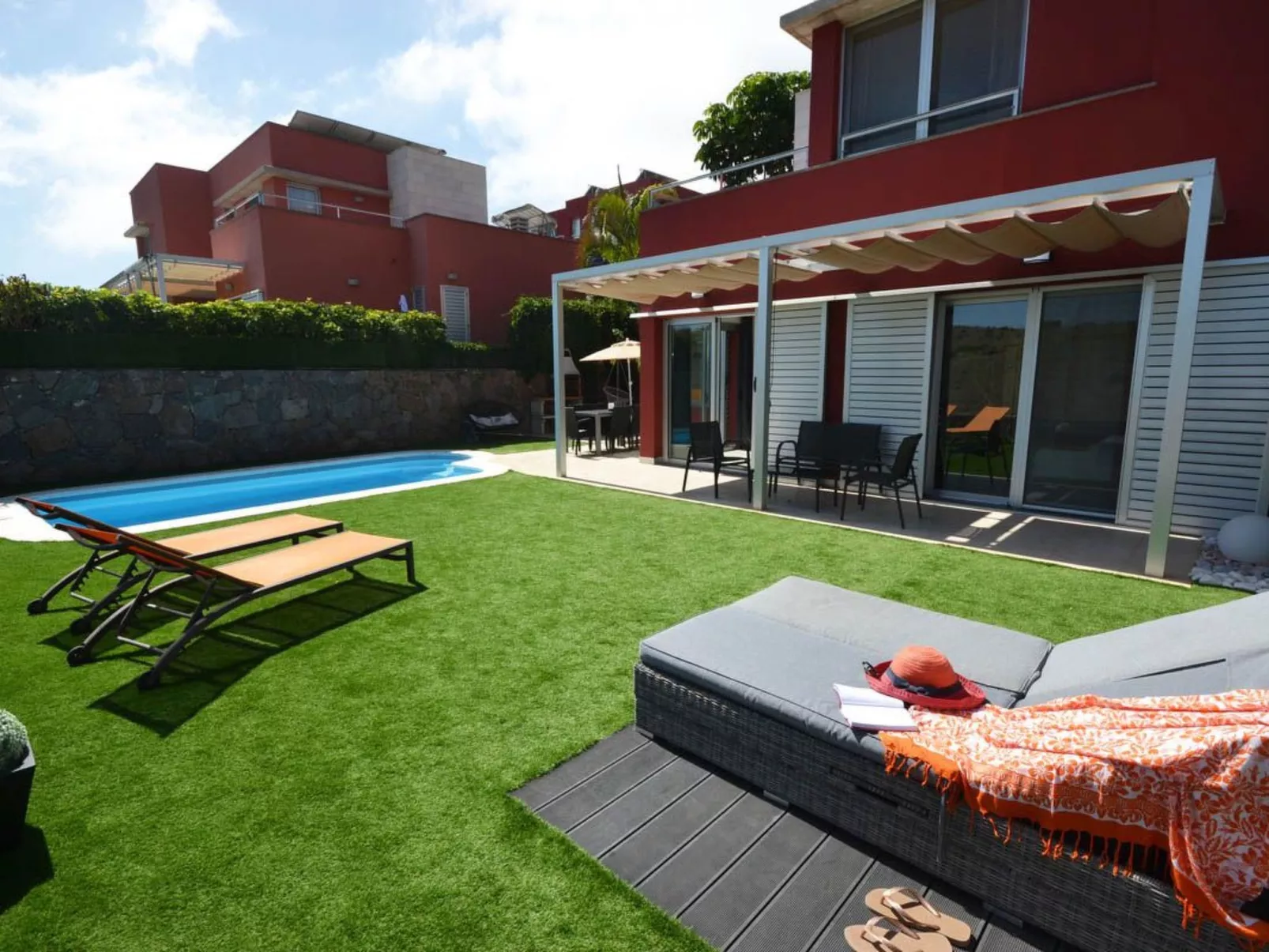 Villa für 4 Personen mit Schwimmbad und balinesi - Drinnen