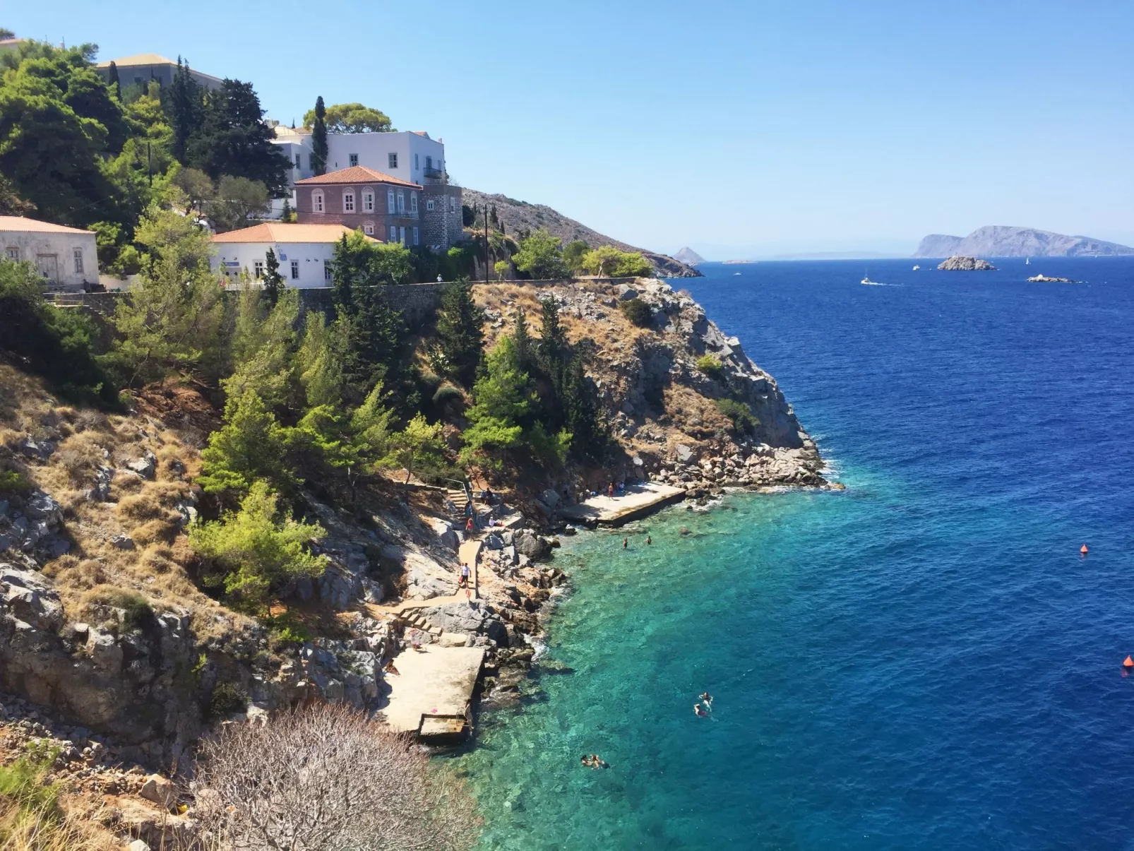 In Ermioni mit Grill, Terrasse und gemeinschaftlichem Pool - Draußen