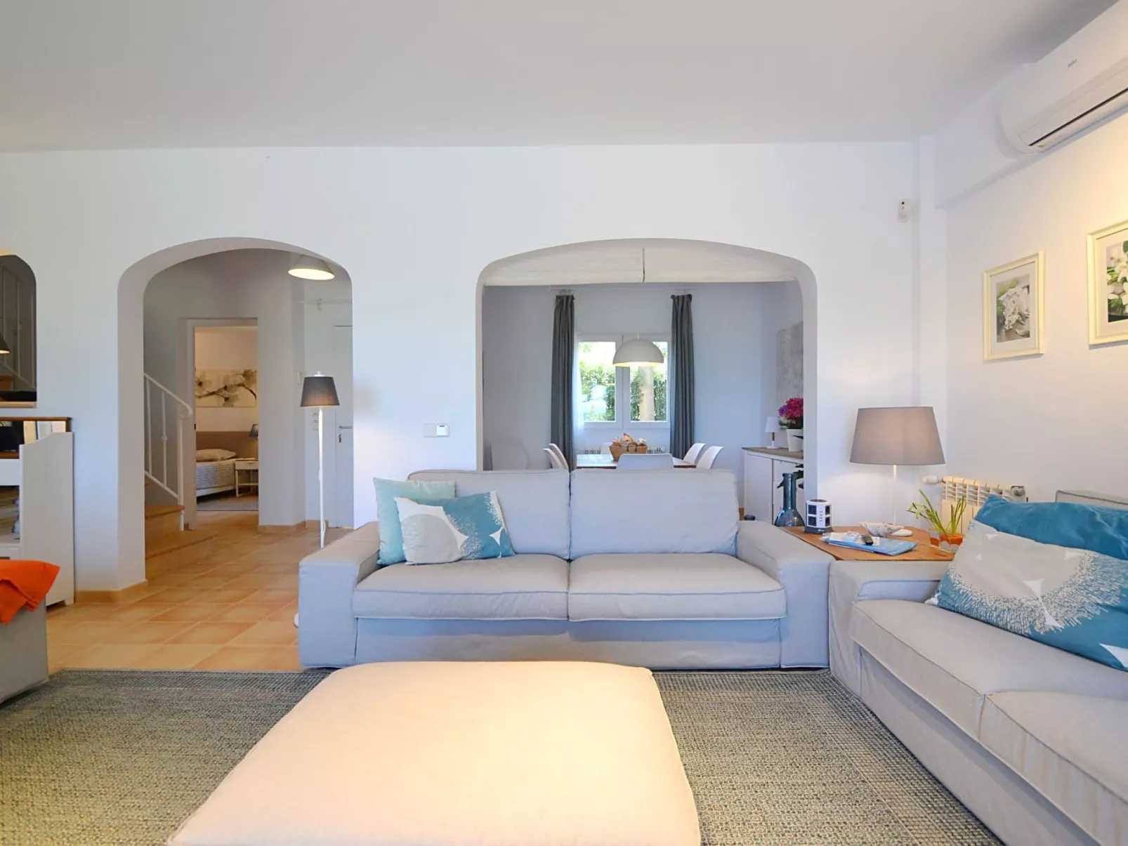 Gemütliches Ferienhaus in Urbanització S'estanyol mit Privatem Pool - Drinnen