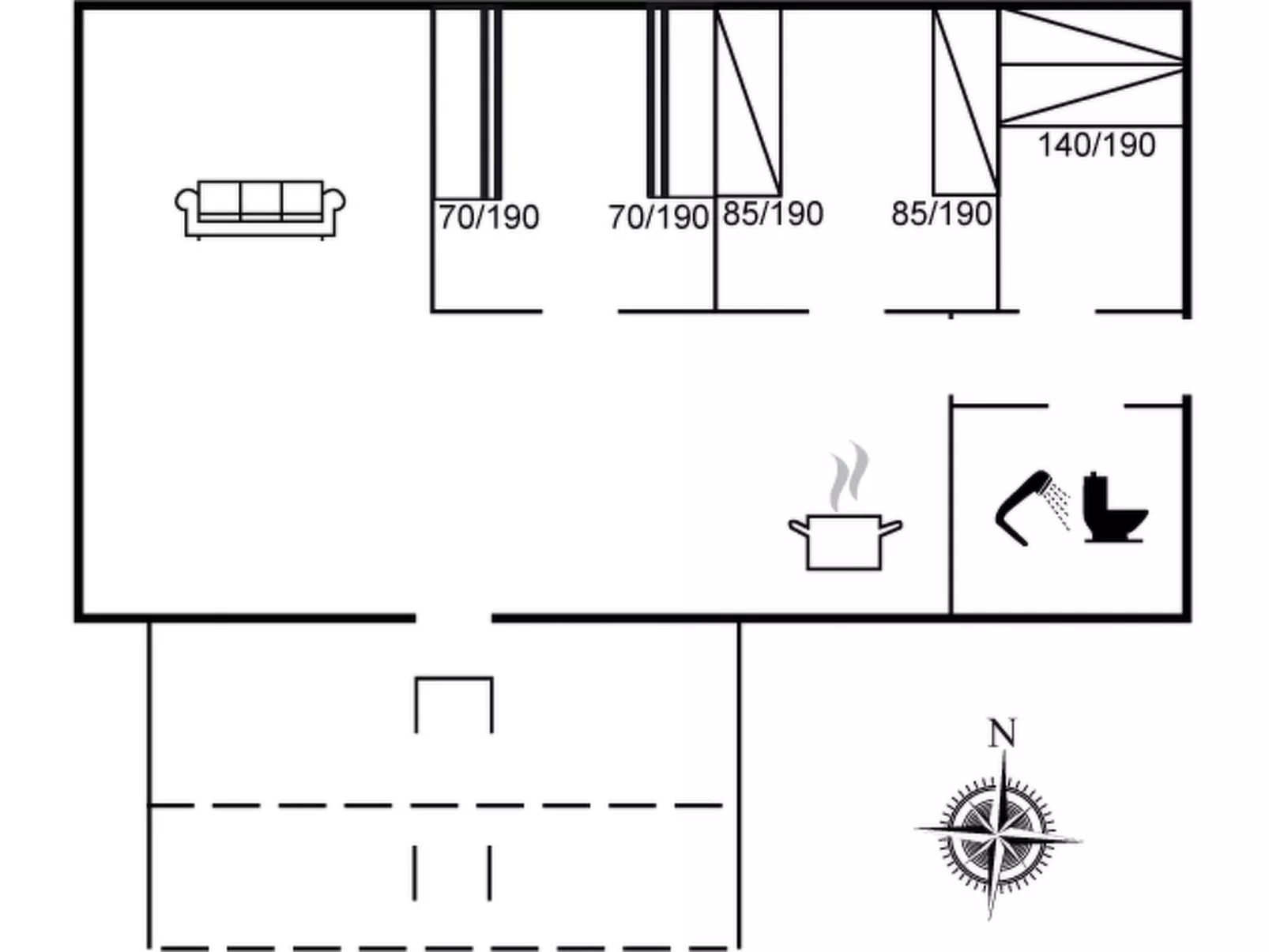 "Toti" - 500m from the sea - Dedans
