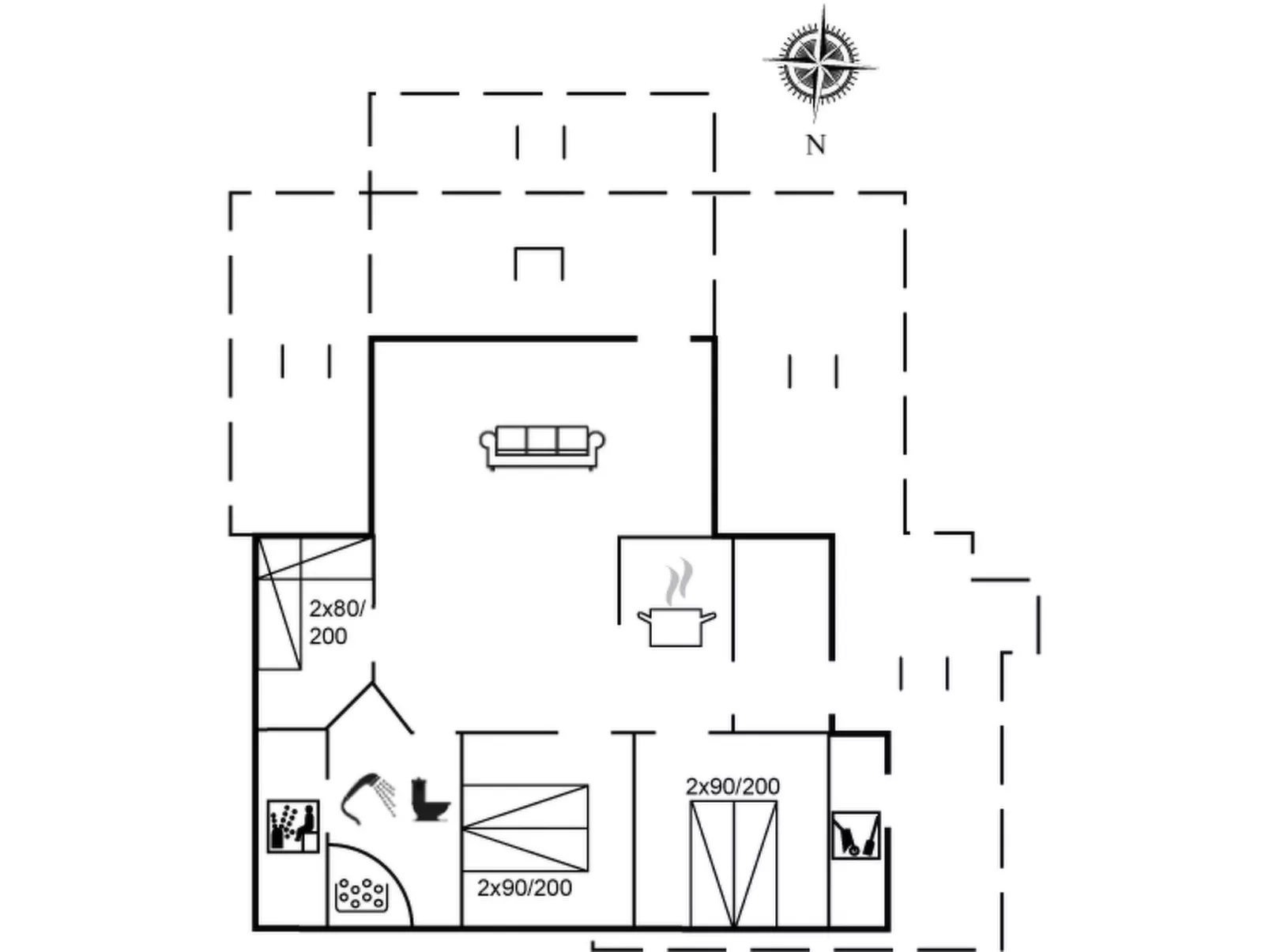 "Salla" - 1.2km from the sea - Inside