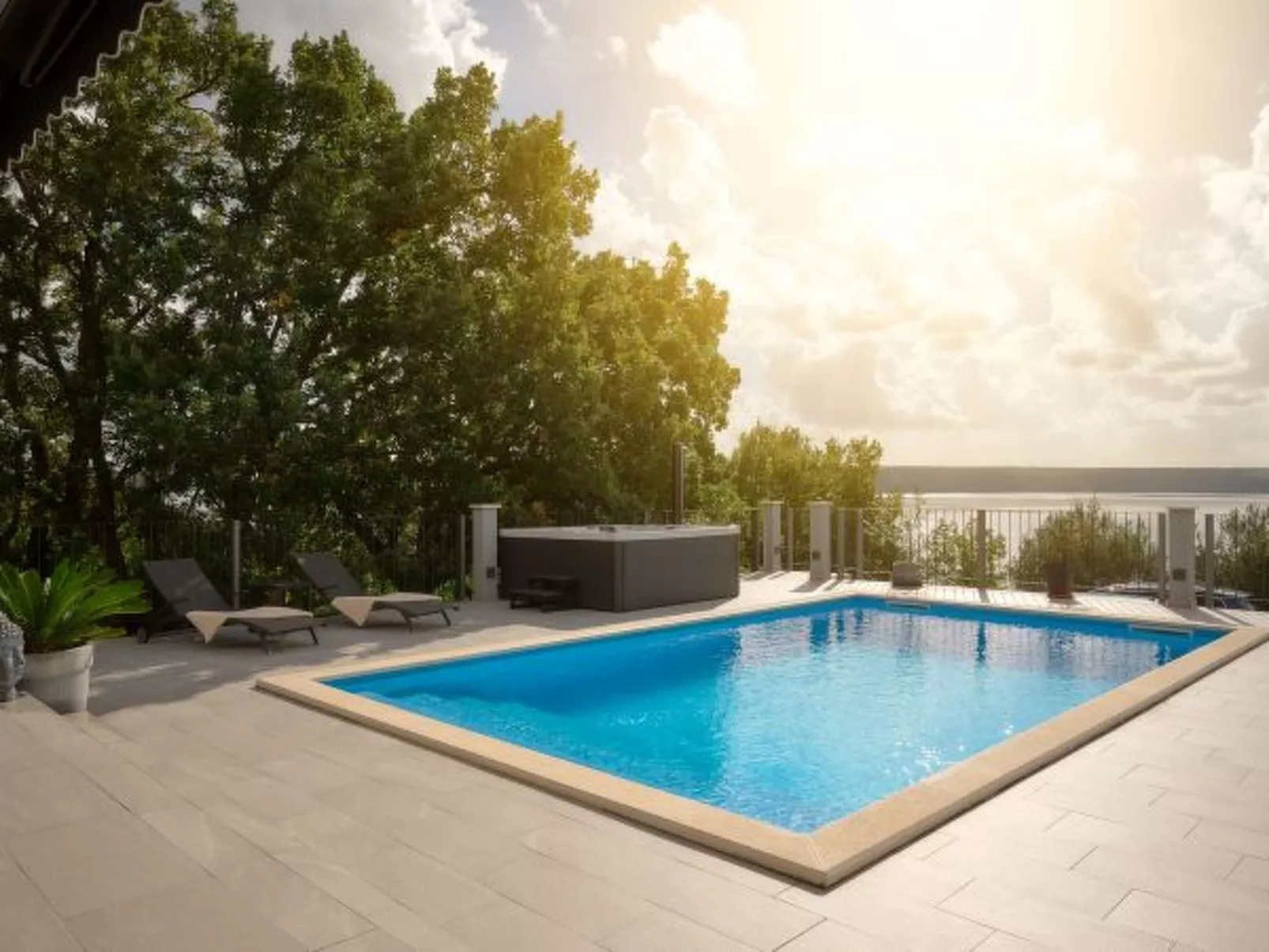 Beautiful Villa Katharina with pool - Draußen