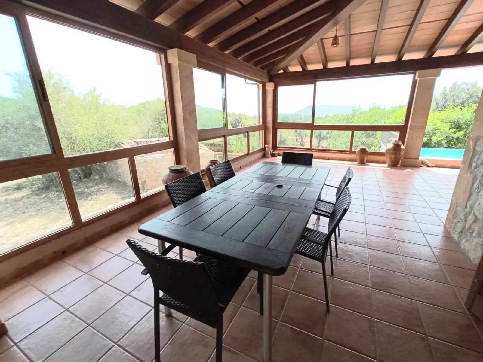 Finca 'Es Claper' mit privatem Fischteich - Draußen