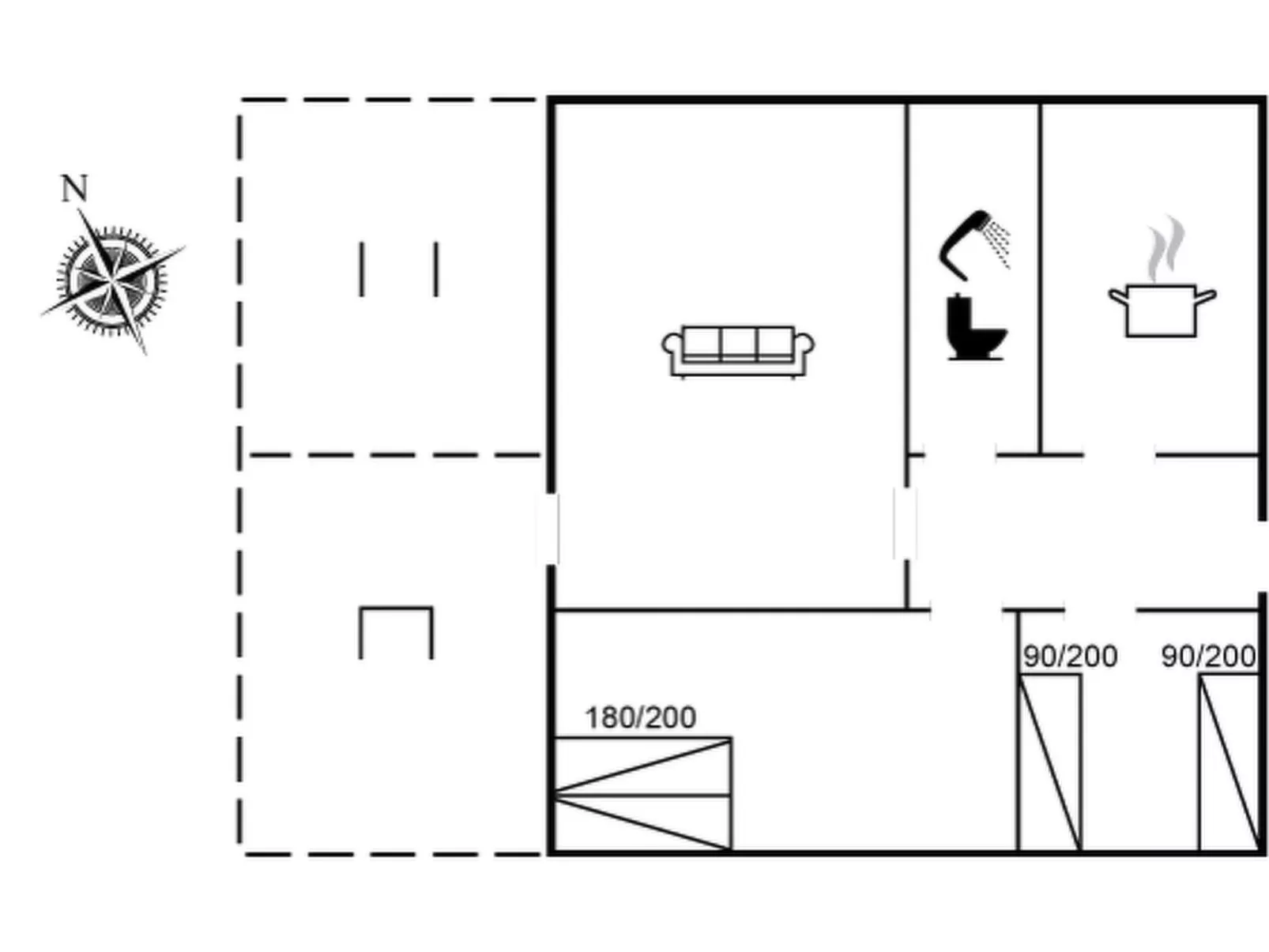 "Oddi" - 900m from the sea - Dedans