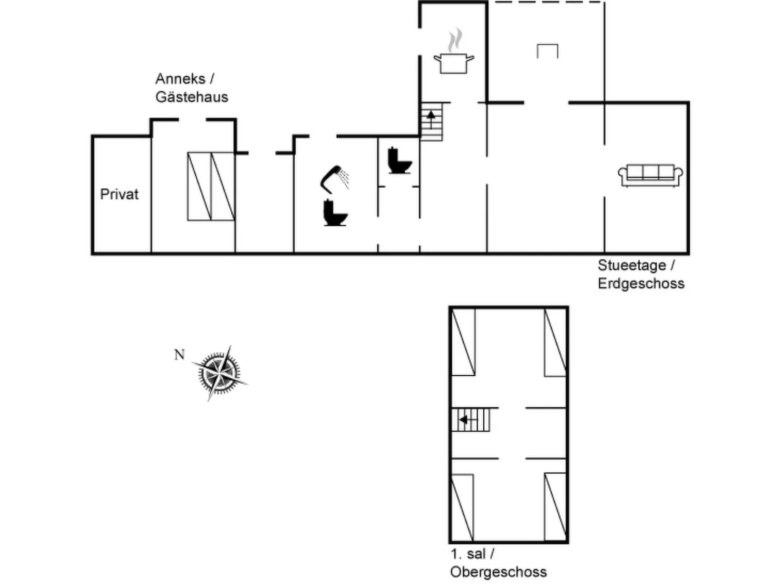 "Runa" - 75m from the sea - Dedans